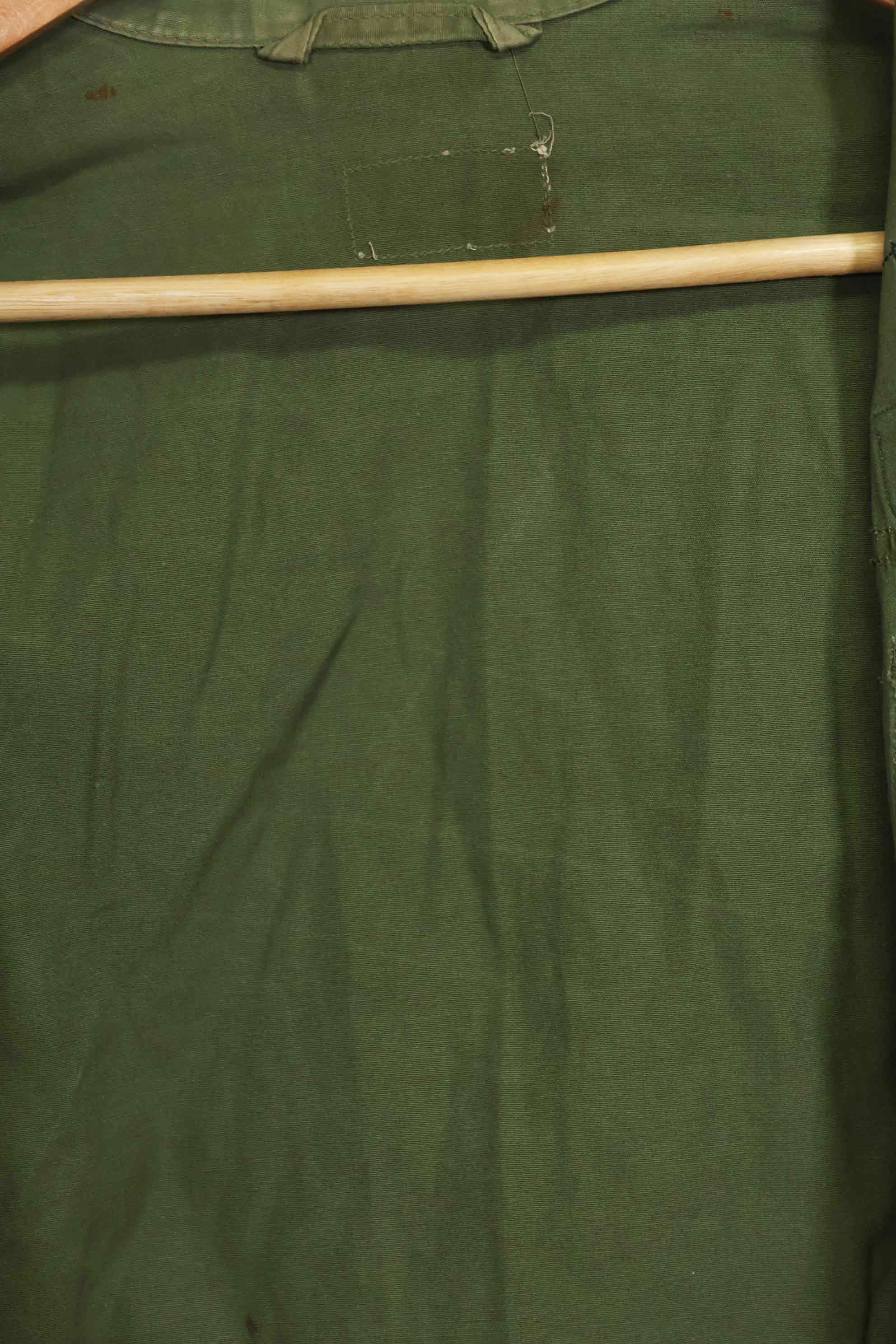 1963年契約　1st Model ジャングルファティーグ　ジャケット　ラベルなし　パッチ後付け　中古品