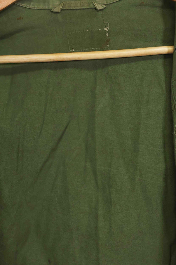 1963年契約　1st Model ジャングルファティーグ　ジャケット　ラベルなし　パッチ後付け　中古品