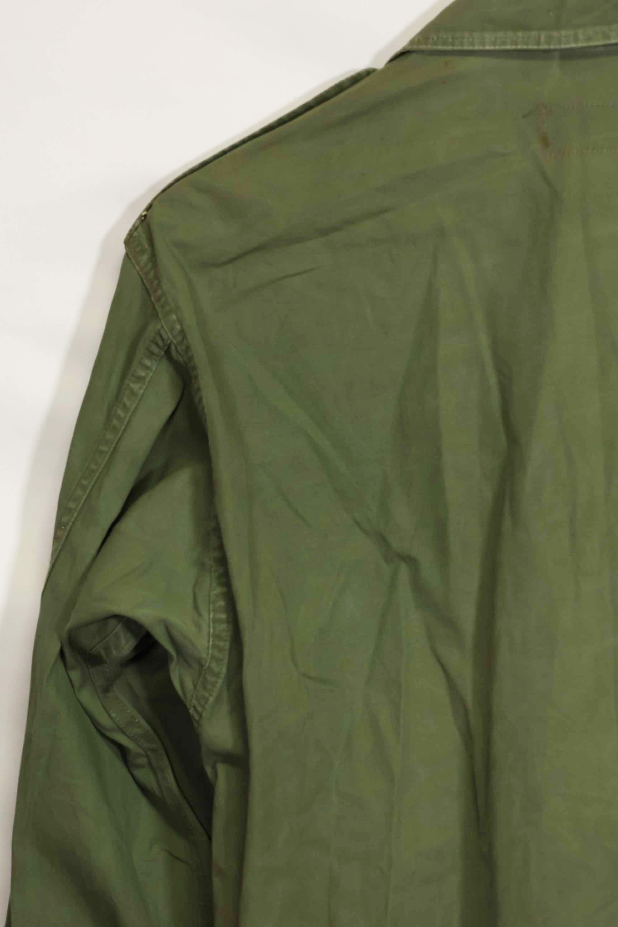 1963年契約　1st Model ジャングルファティーグ　ジャケット　ラベルなし　パッチ後付け　中古品