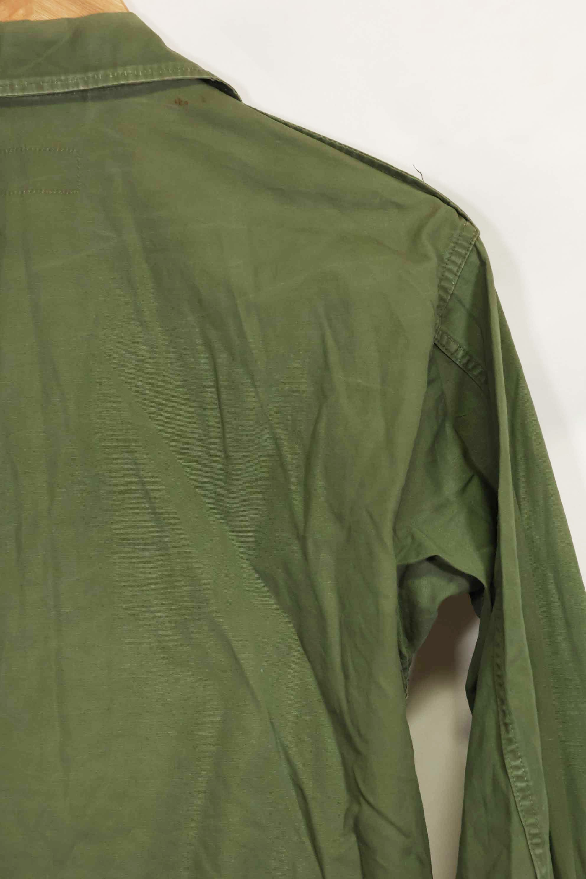 1963年契約　1st Model ジャングルファティーグ　ジャケット　ラベルなし　パッチ後付け　中古品