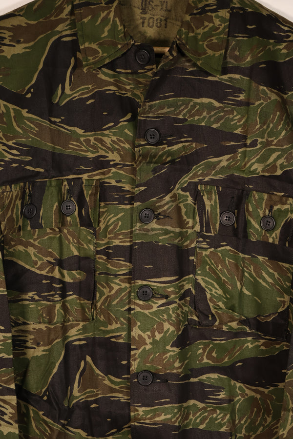 実物　TO81 タイガーストライプ　シャツ　US-XL　デッドストック