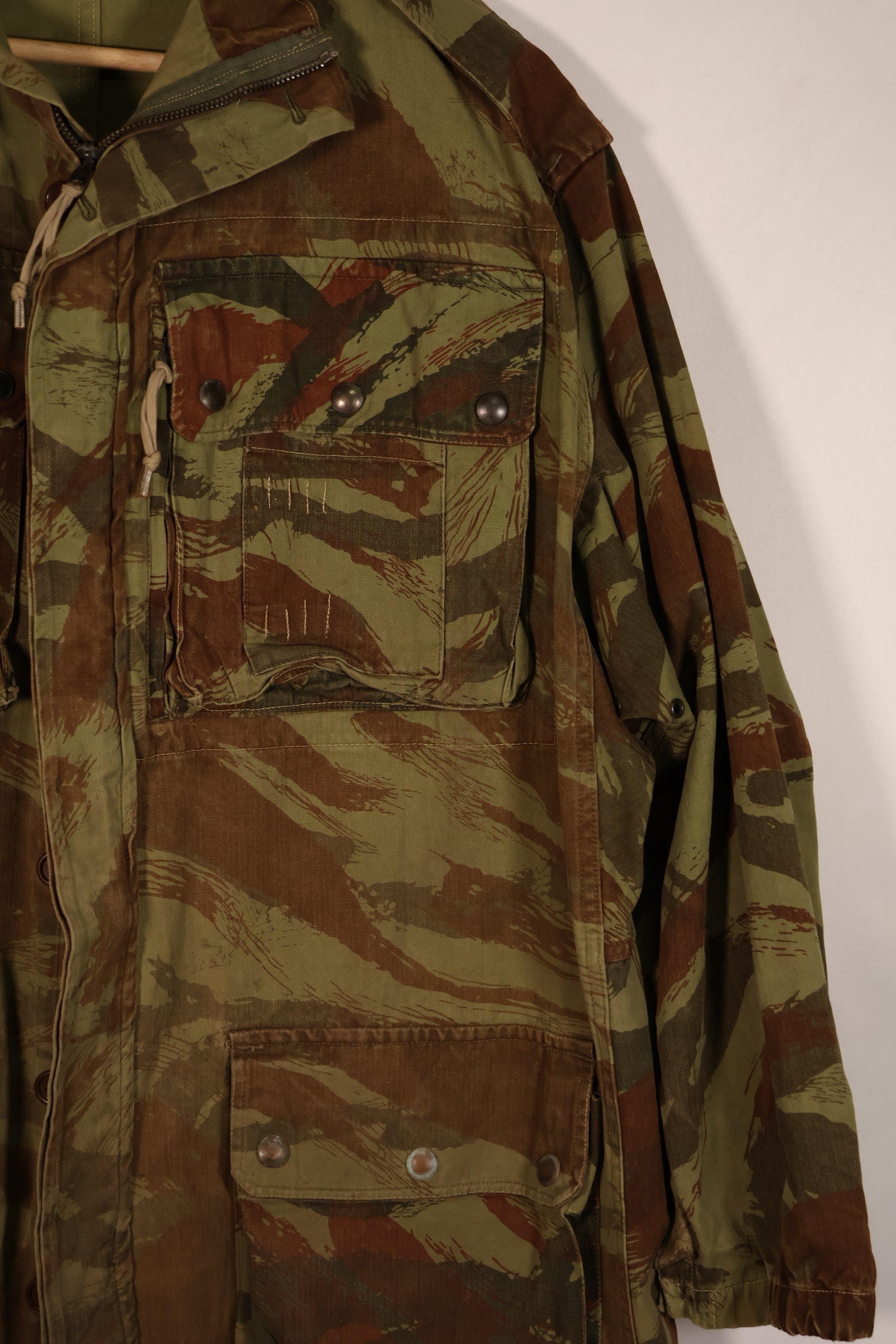 実物　インドシナ戦争　リザード迷彩　TAP 47/56　エアボーンジャケット　中古品