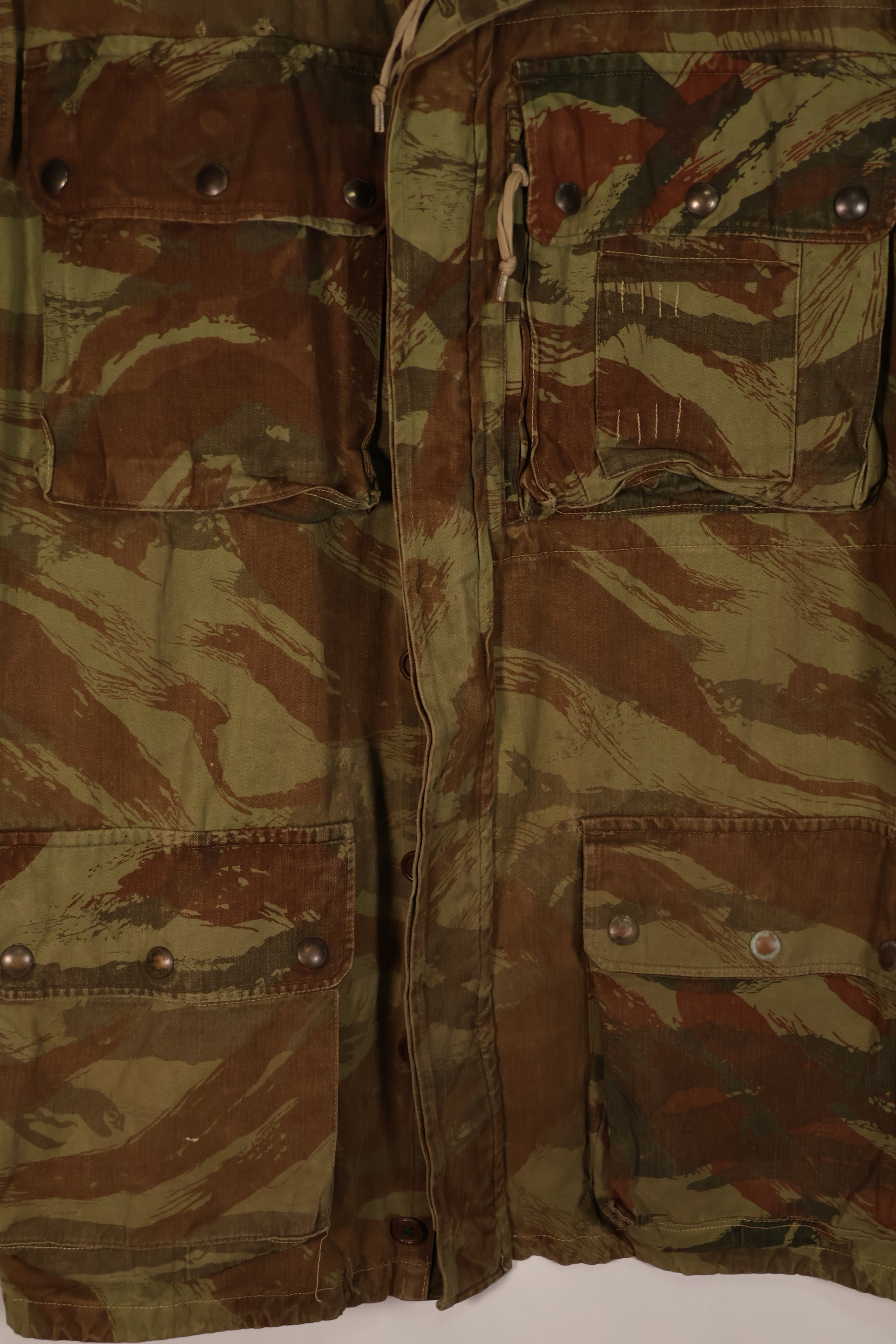 実物　インドシナ戦争　リザード迷彩　TAP 47/56　エアボーンジャケット　中古品