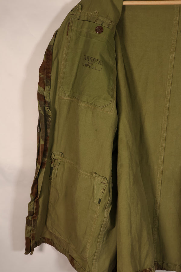 実物　インドシナ戦争　リザード迷彩　TAP 47/56　エアボーンジャケット　中古品