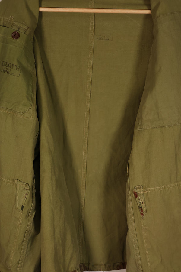 実物　インドシナ戦争　リザード迷彩　TAP 47/56　エアボーンジャケット　中古品