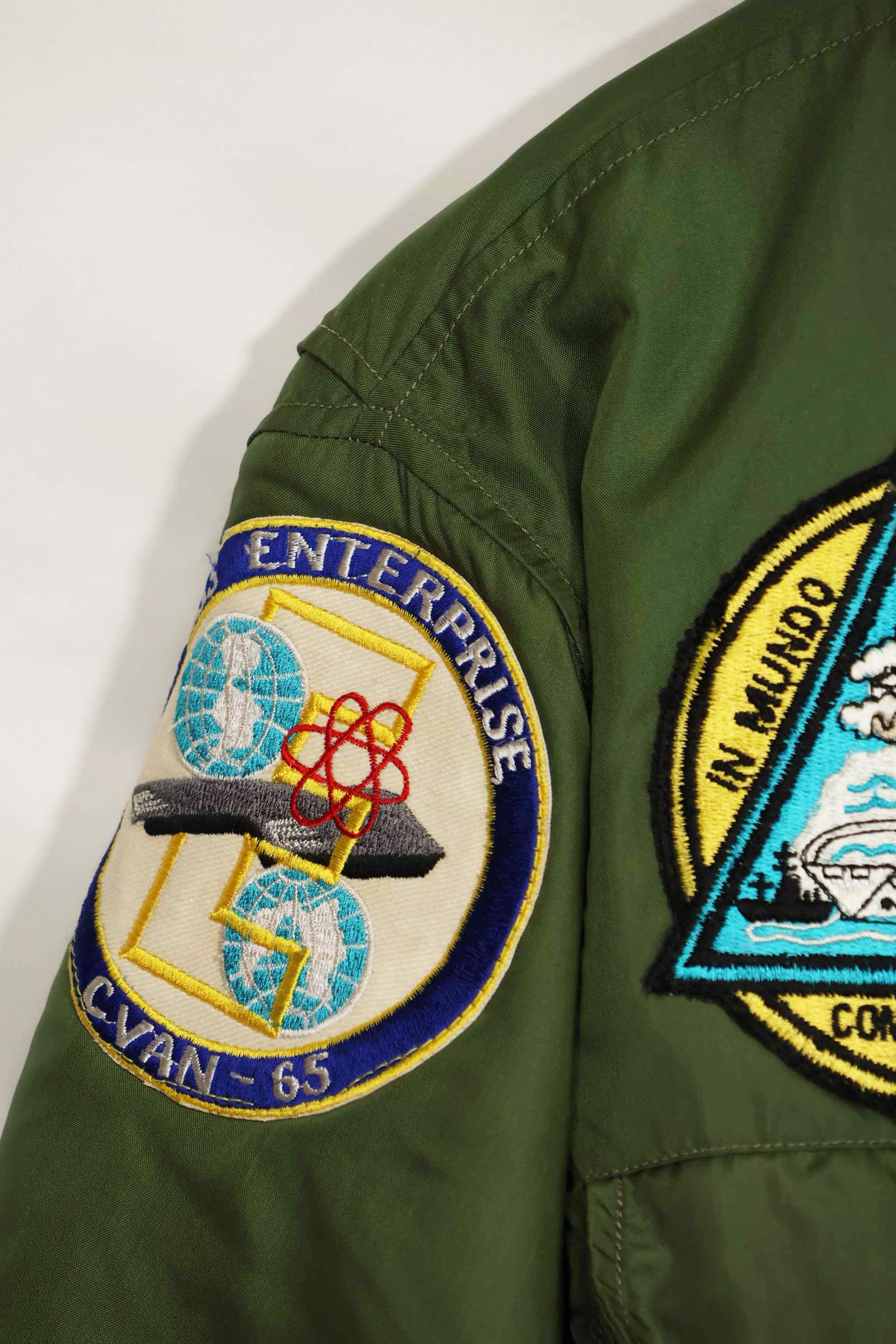 1963年契約　アメリカ海軍　WEP(G-9) フライトジャケット　USS エンタープライズ　サイズ40 中古品
