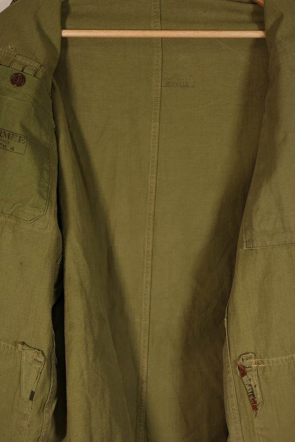 実物　インドシナ戦争　リザード迷彩　TAP 47/56　エアボーンジャケット　中古品