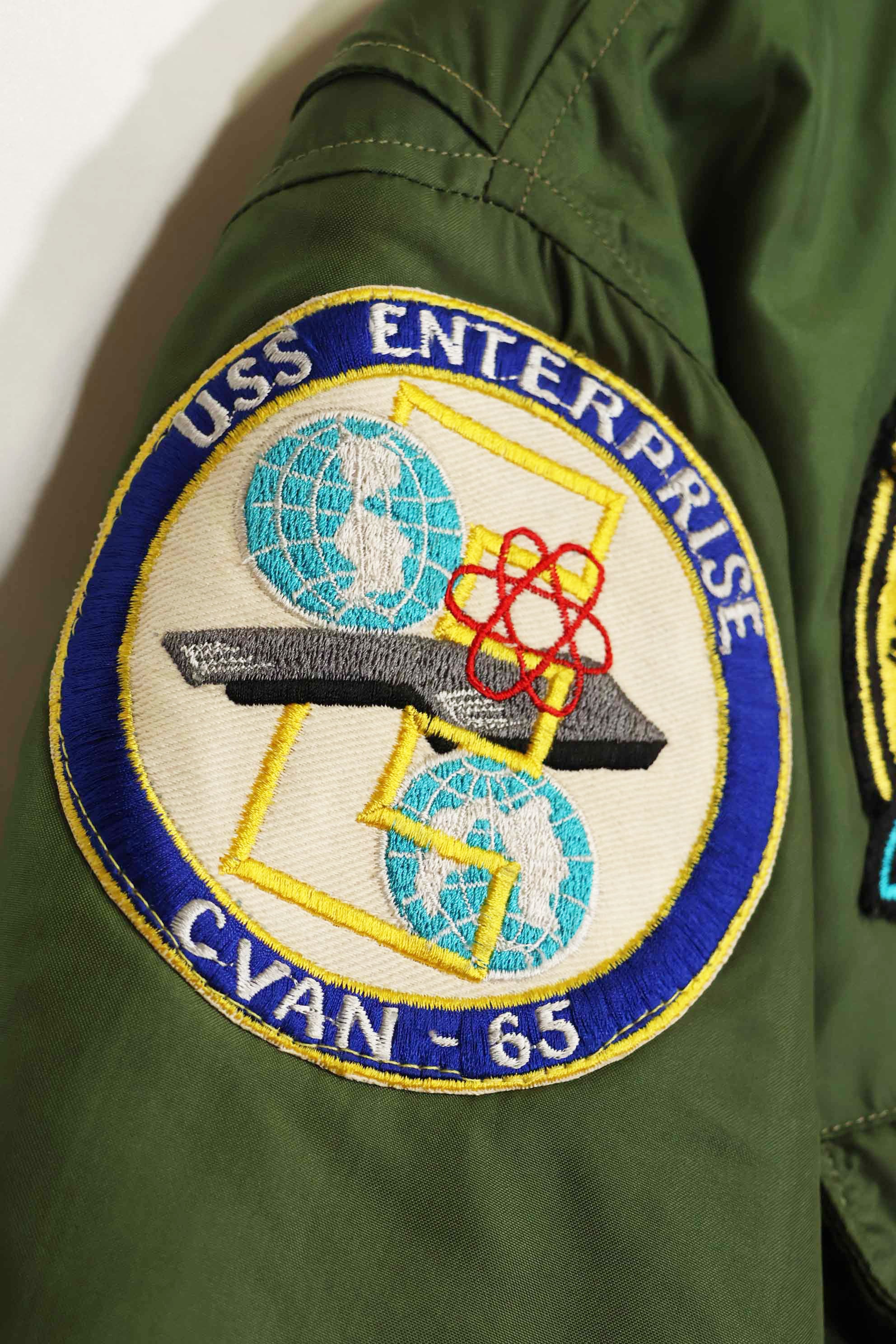 1963年契約　アメリカ海軍　WEP(G-9) フライトジャケット　USS エンタープライズ　サイズ40 中古品