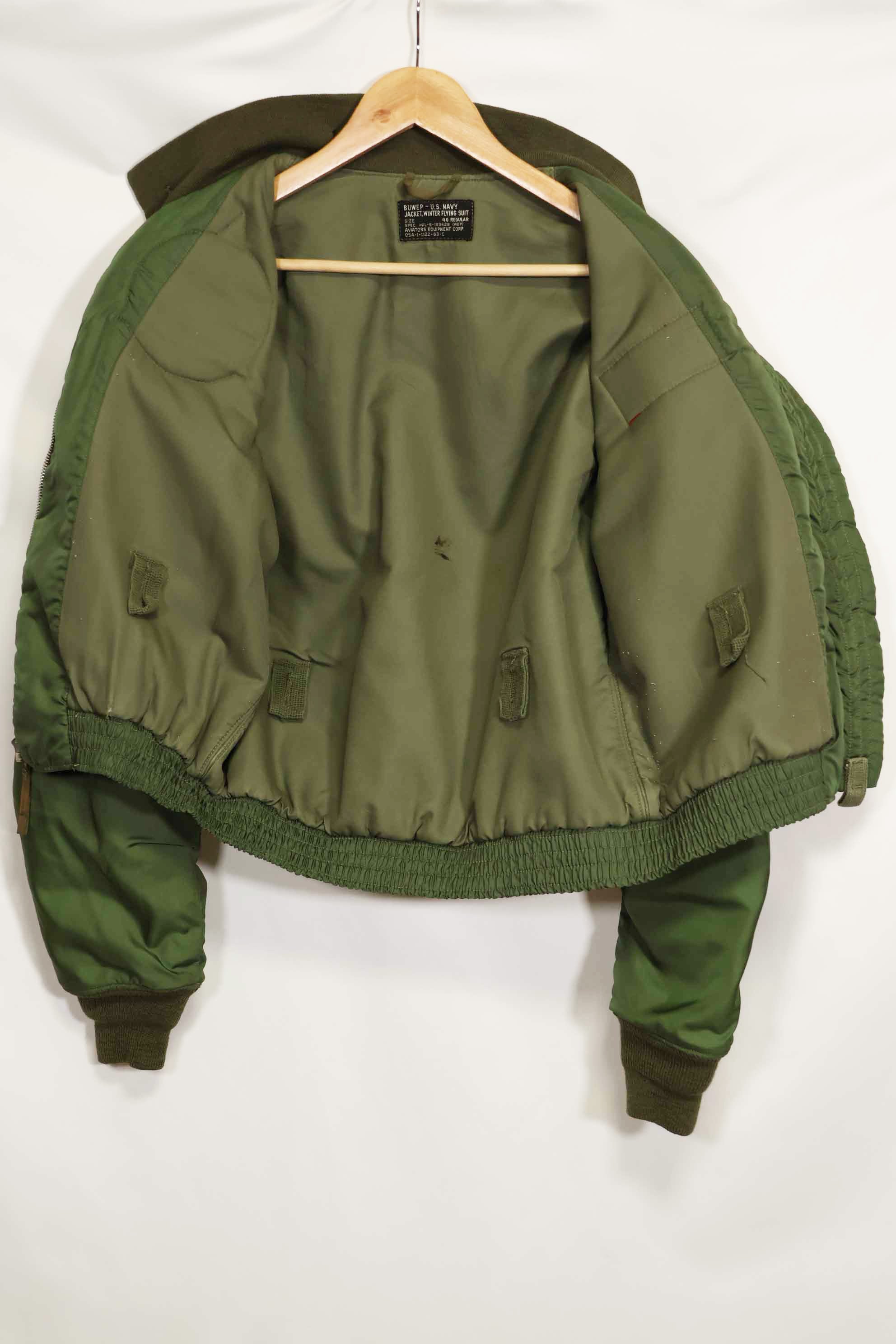 1963年契約　アメリカ海軍　WEP(G-9) フライトジャケット　USS エンタープライズ　サイズ40 中古品