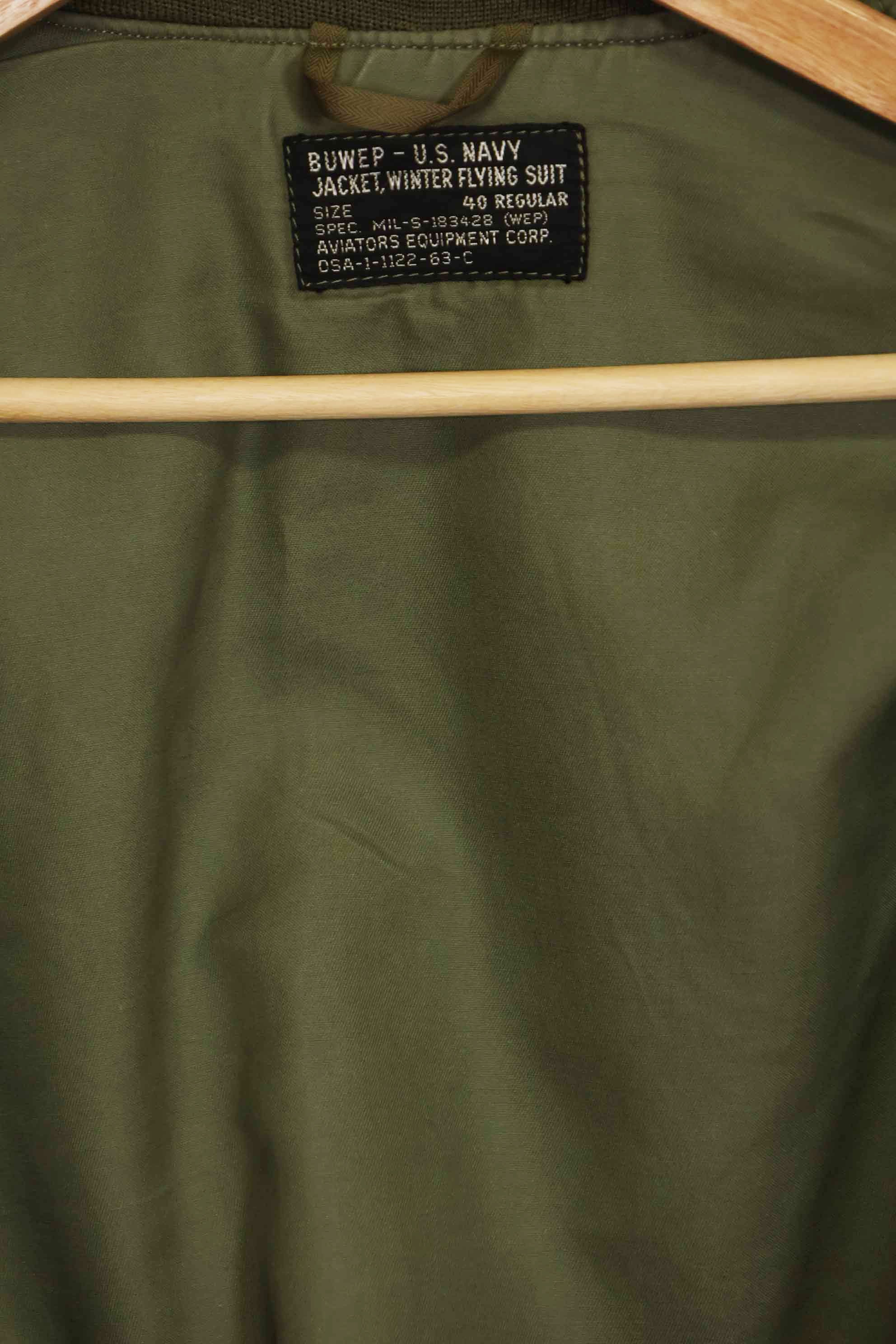 1963年契約　アメリカ海軍　WEP(G-9) フライトジャケット　USS エンタープライズ　サイズ40 中古品