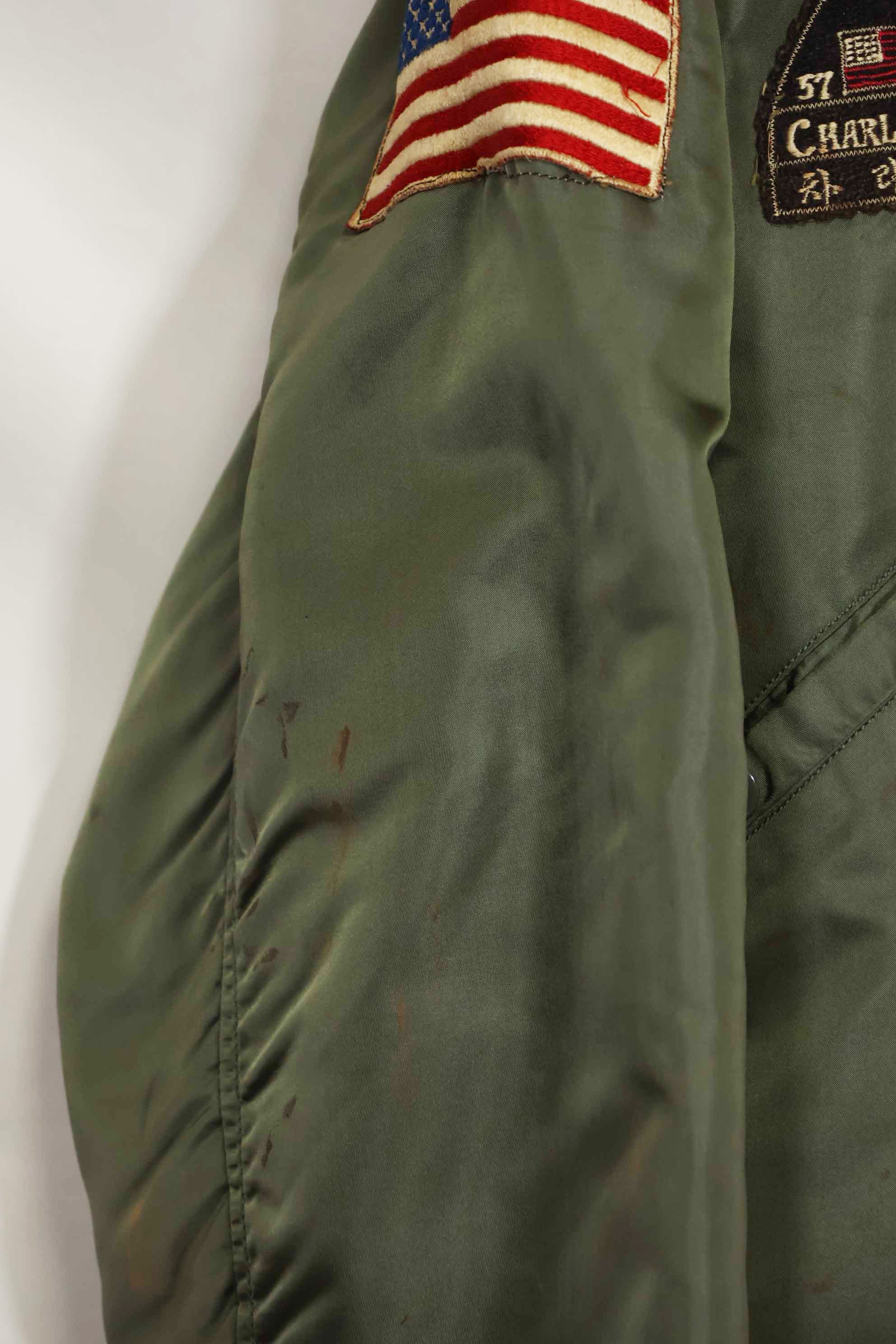 1969年契約　アメリカ空軍　L2-B　ライトゾーン　フライトジャケット　ローカルメイドパッチ付　中古品