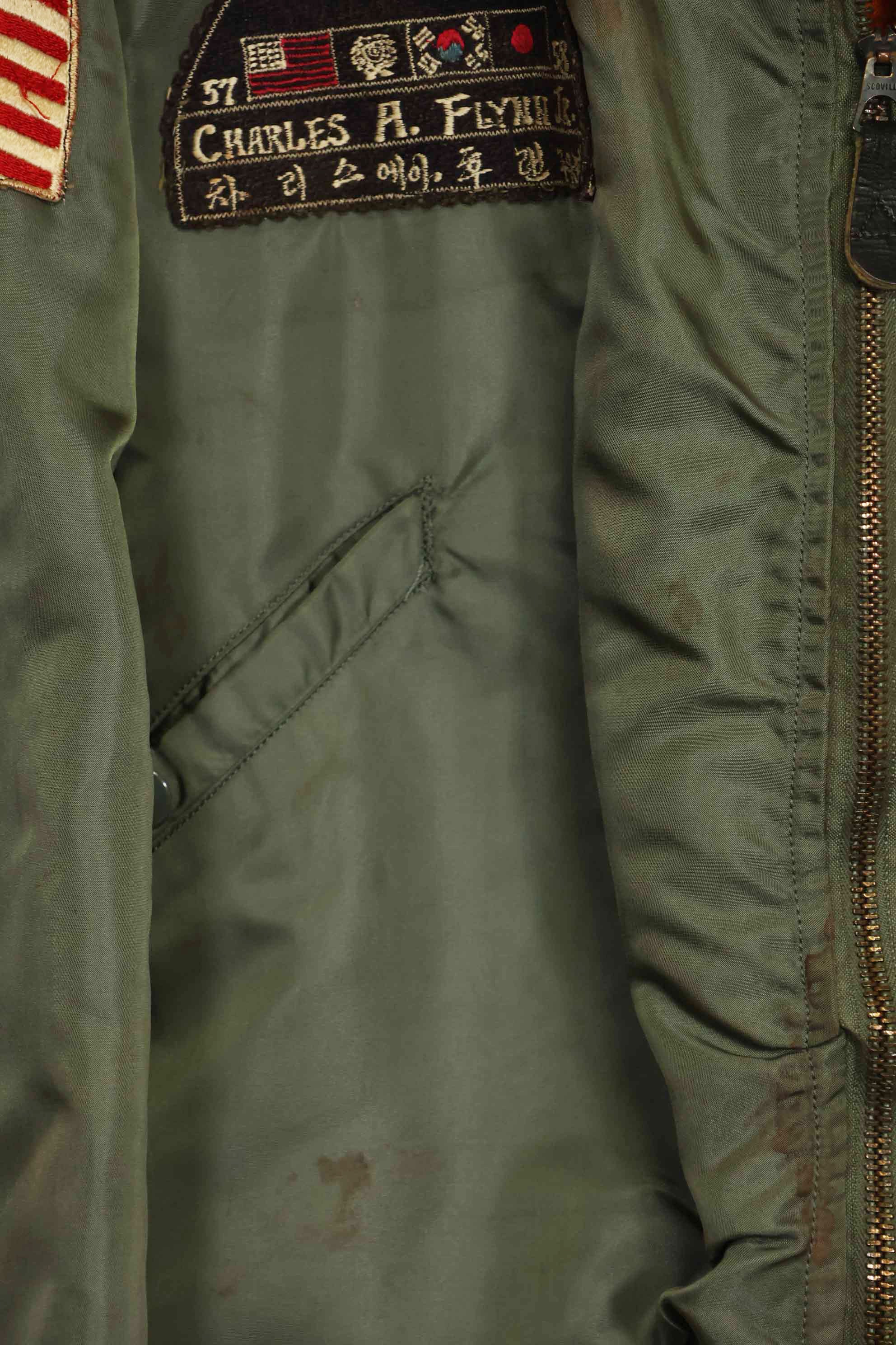 1969年契約　アメリカ空軍　L2-B　ライトゾーン　フライトジャケット　ローカルメイドパッチ付　中古品