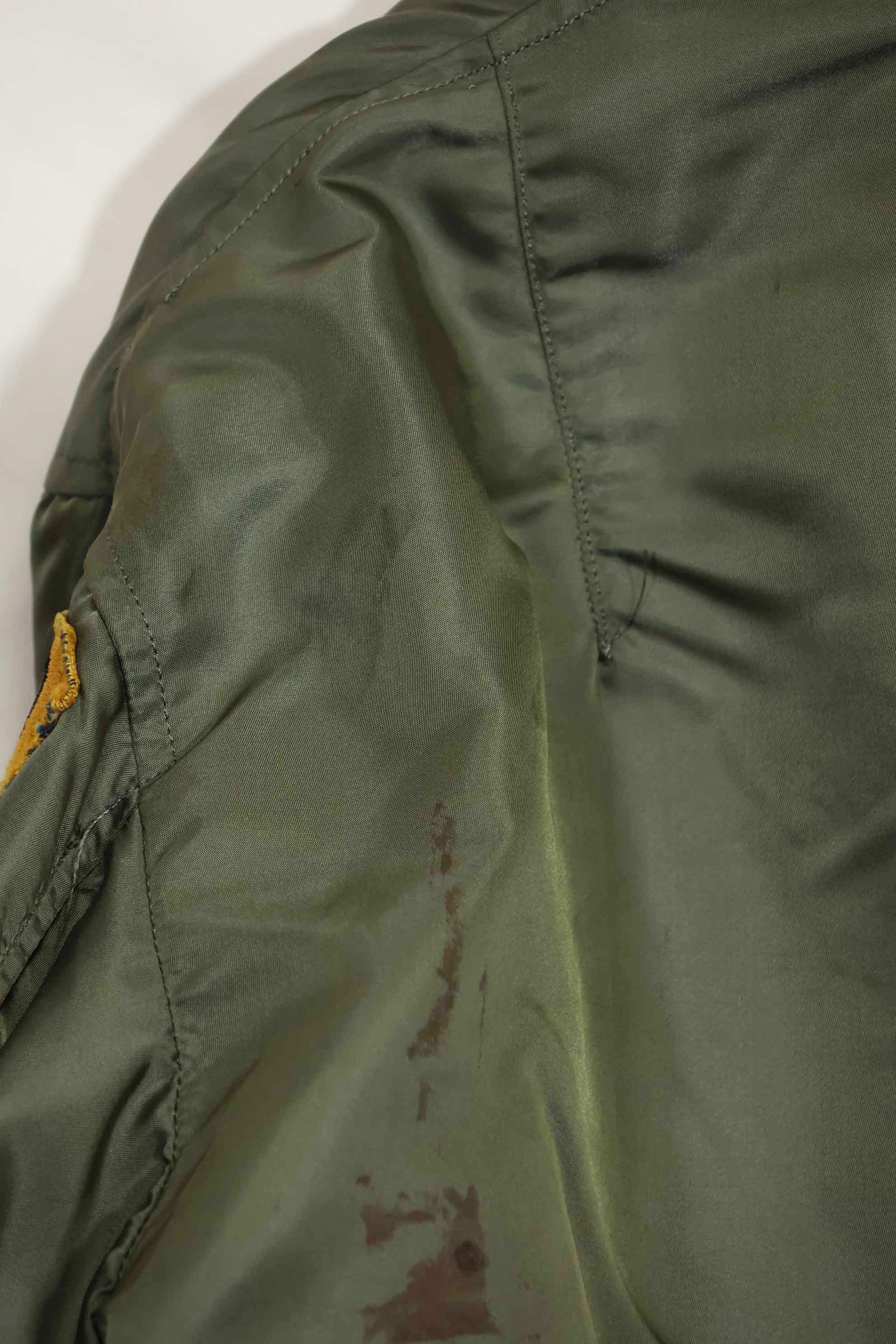 1969年契約　アメリカ空軍　L2-B　ライトゾーン　フライトジャケット　ローカルメイドパッチ付　中古品