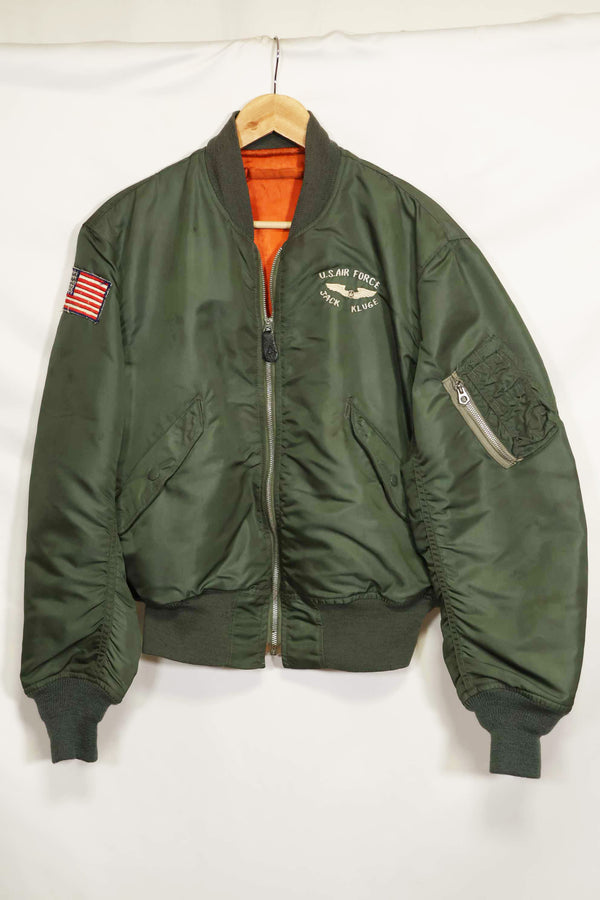 1970年契約　アメリカ空軍　L2-B　ライトゾーン　フライトジャケット　刺繍ネーム入　中古品