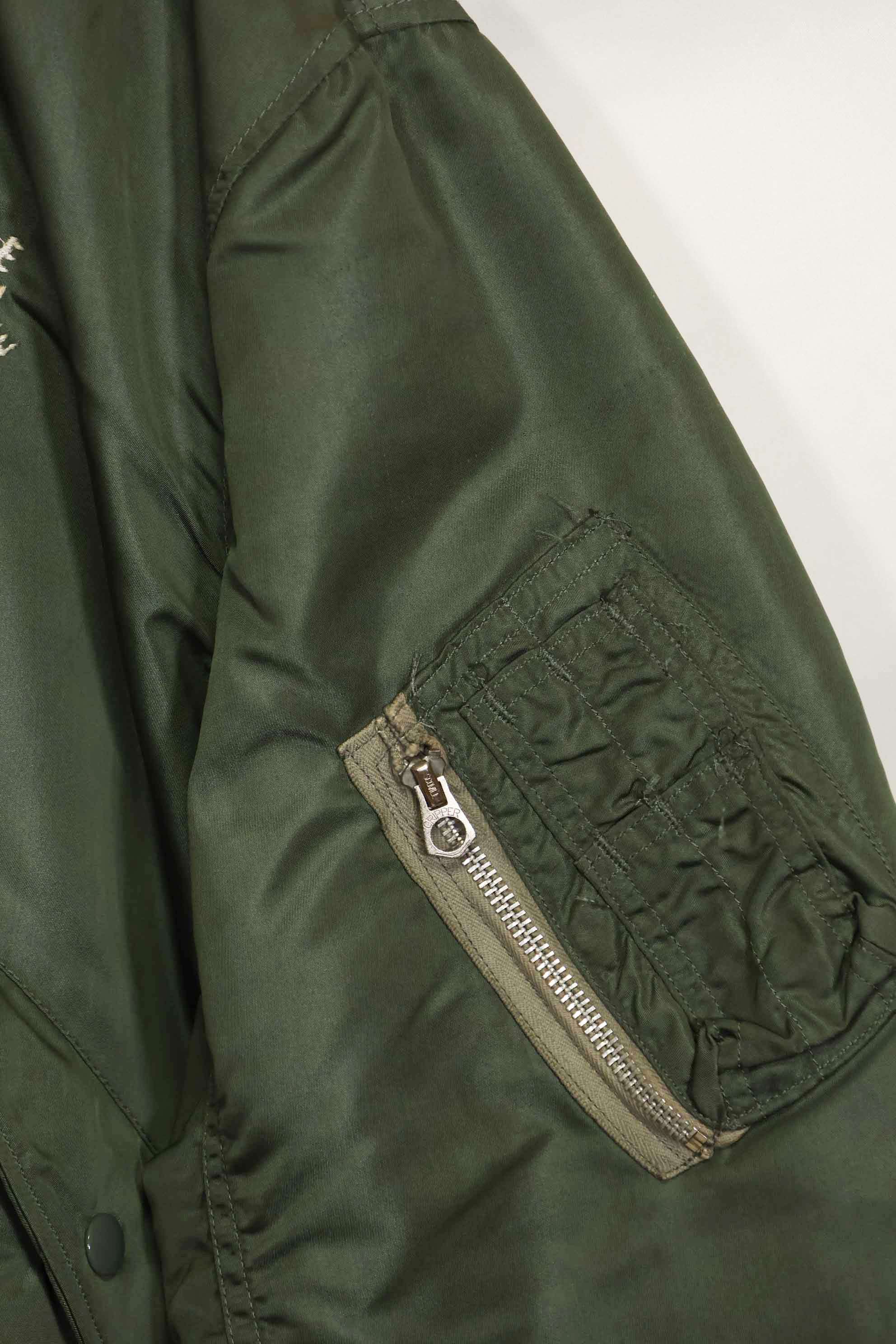 1970年契約　アメリカ空軍　L2-B　ライトゾーン　フライトジャケット　刺繍ネーム入　中古品