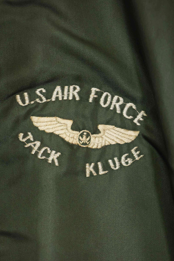 1970年契約　アメリカ空軍　L2-B　ライトゾーン　フライトジャケット　刺繍ネーム入　中古品