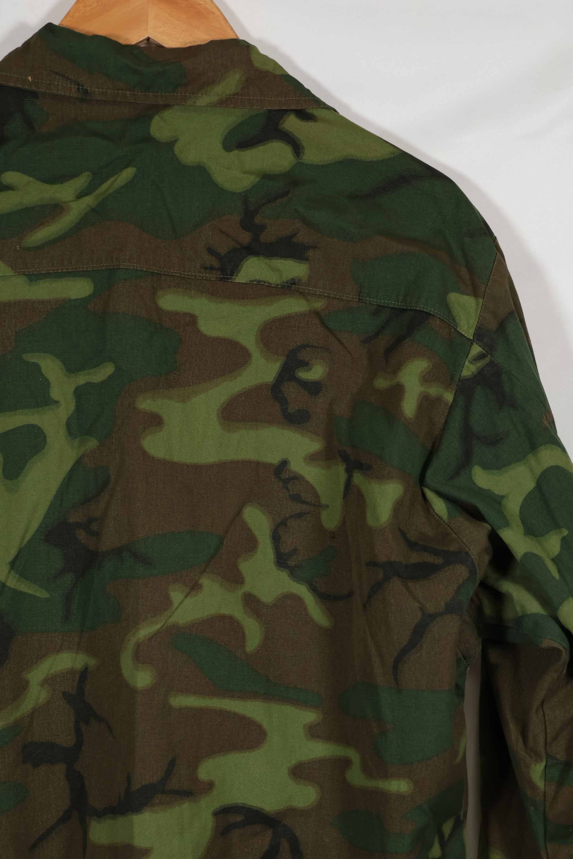 1968年製　ポップリン製　ノンリップ　ERDL ジャングルファティーグ　ジャケット　M-R　状態良い