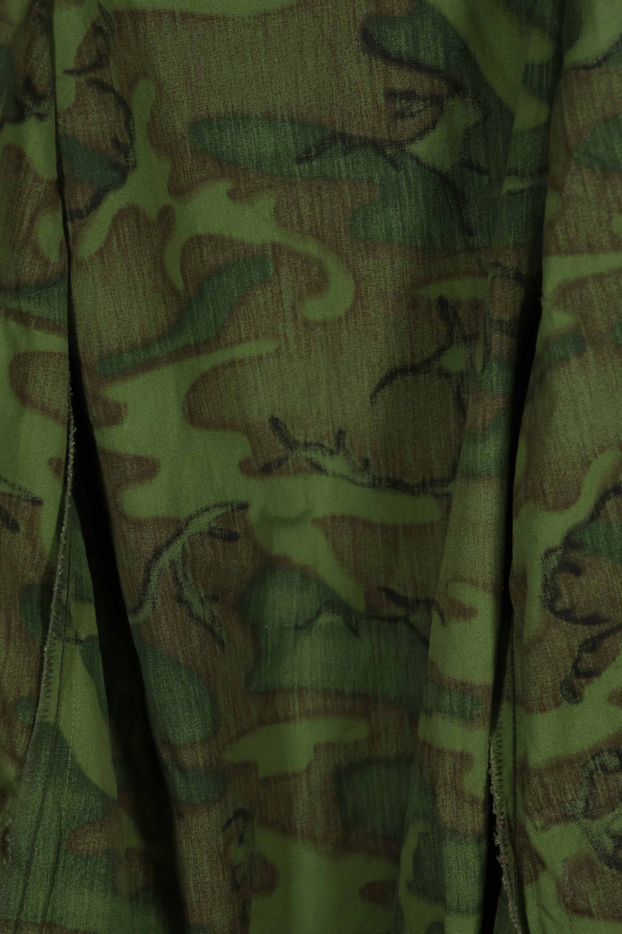 1968年製　ポップリン製　ノンリップ　ERDL ジャングルファティーグ　ジャケット　M-R　状態良い