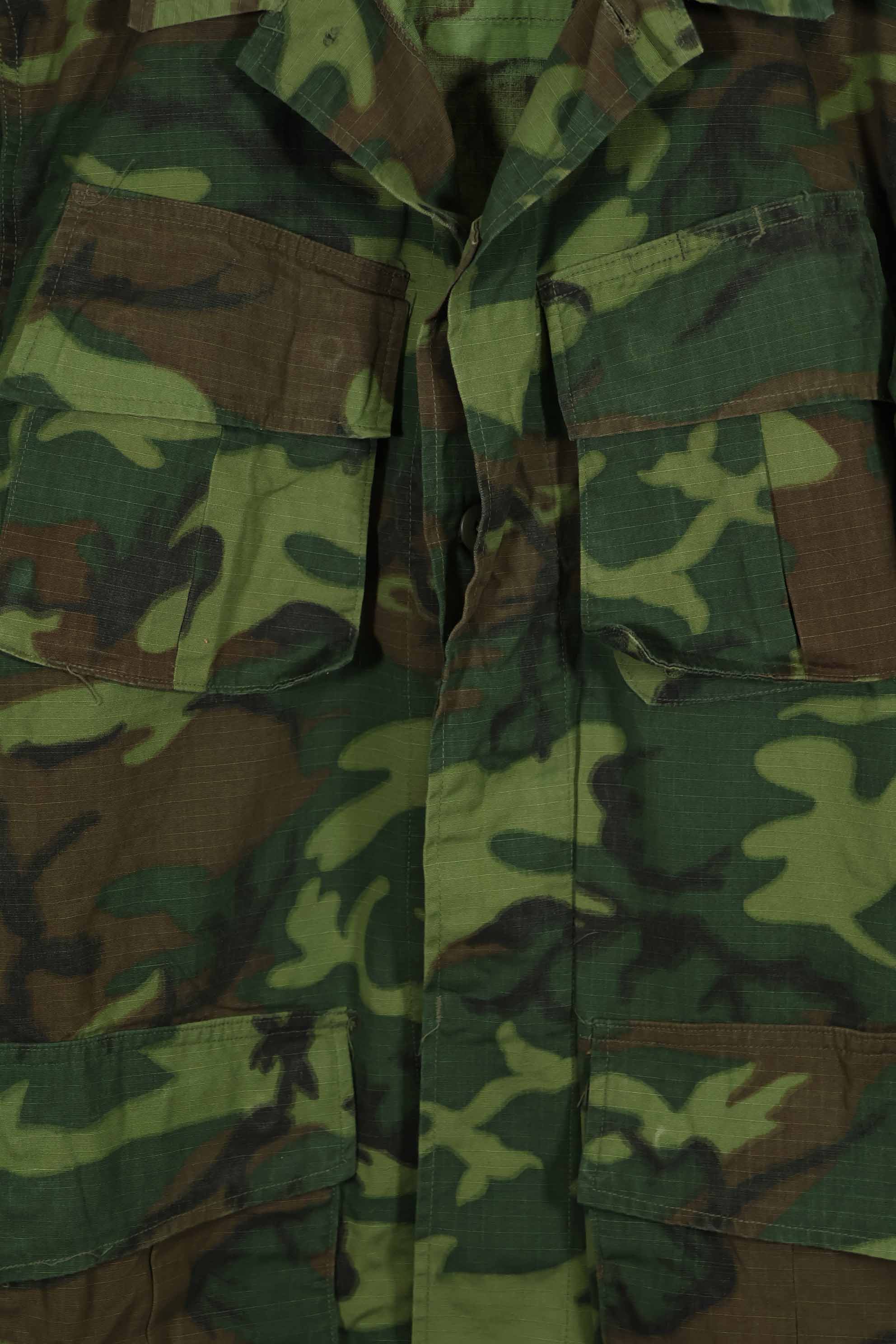 1969年製　リップストップ生地　ERDL ジャングルファティーグ　ジャケット　S-S　ほぼ未使用