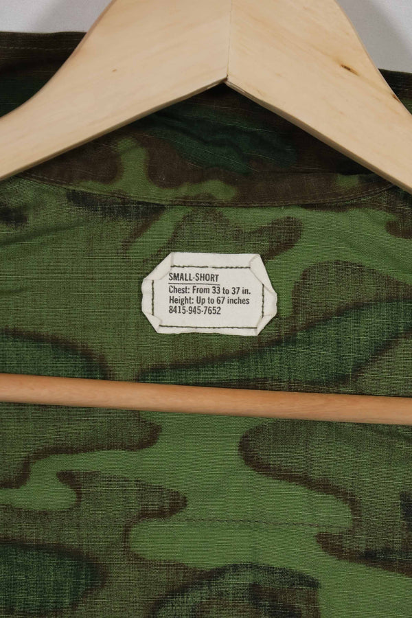 1969年製　リップストップ生地　ERDL ジャングルファティーグ　ジャケット　S-S　ほぼ未使用