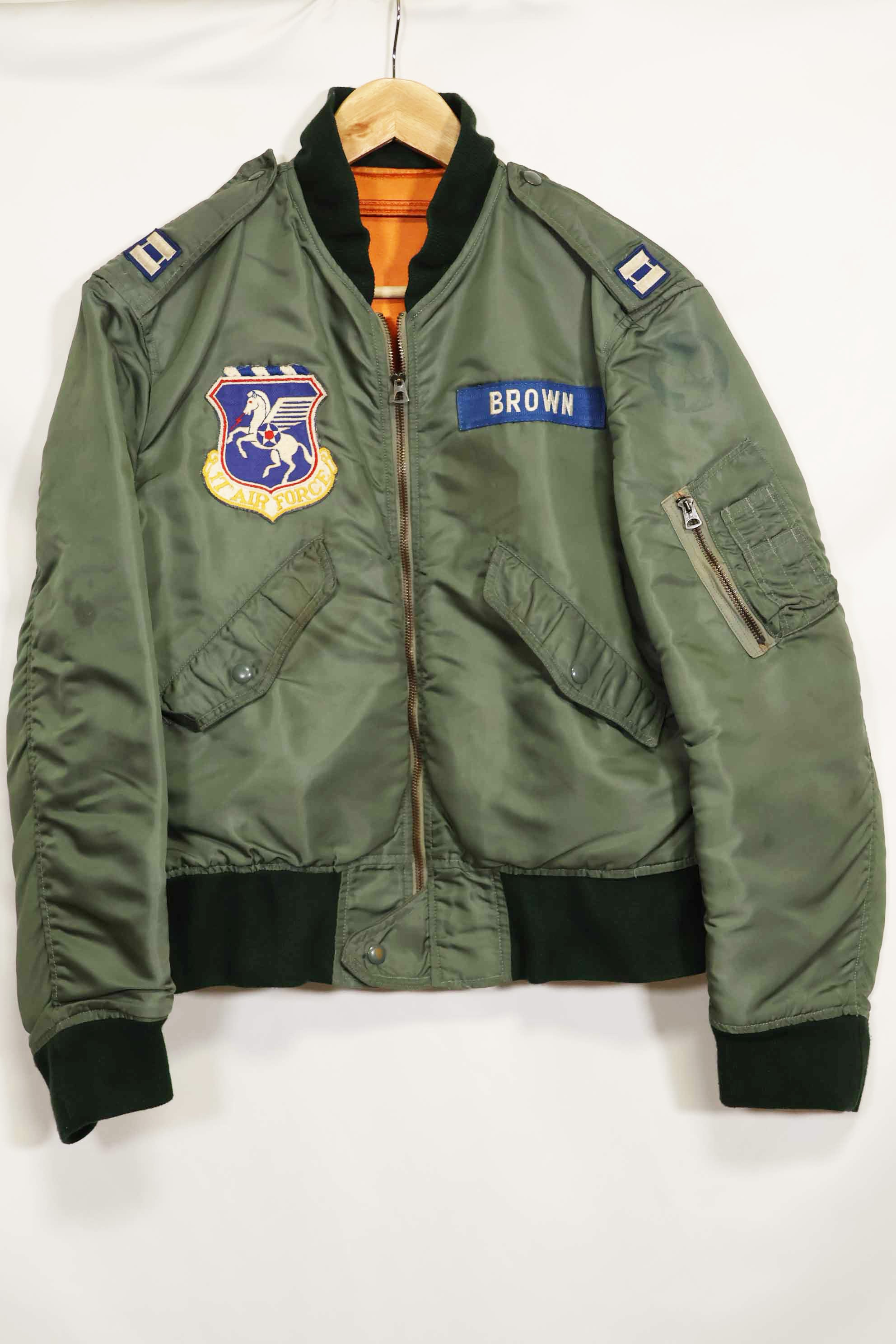1960年契約　アメリカ空軍　折衷型 L2-B　17th Air Force　ライトゾーン　フライトジャケット　中古品