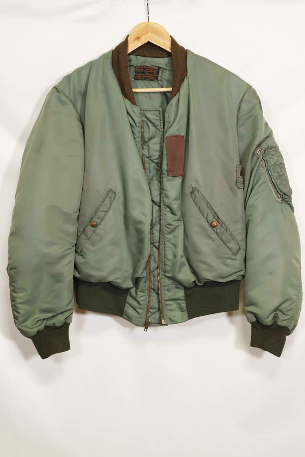 1950年代　アメリカ空軍　B-15D　リブ改造　フライトジャケット　サイズ 42　高高度用　中古品