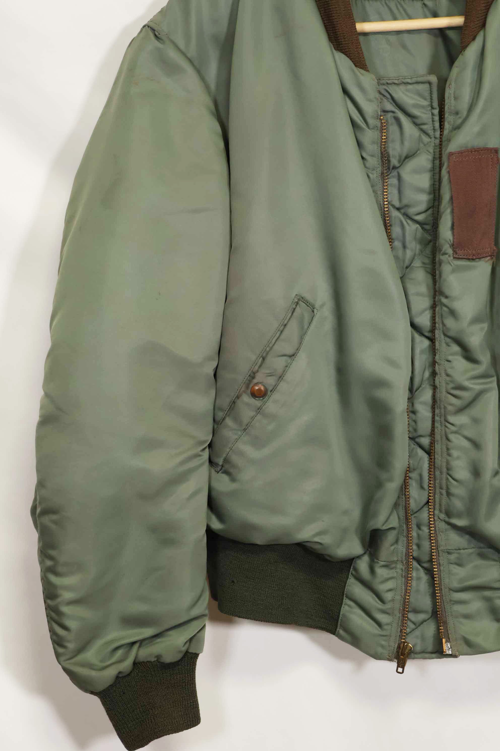 1950年代　アメリカ空軍　B-15D　リブ改造　フライトジャケット　サイズ 42　高高度用　中古品