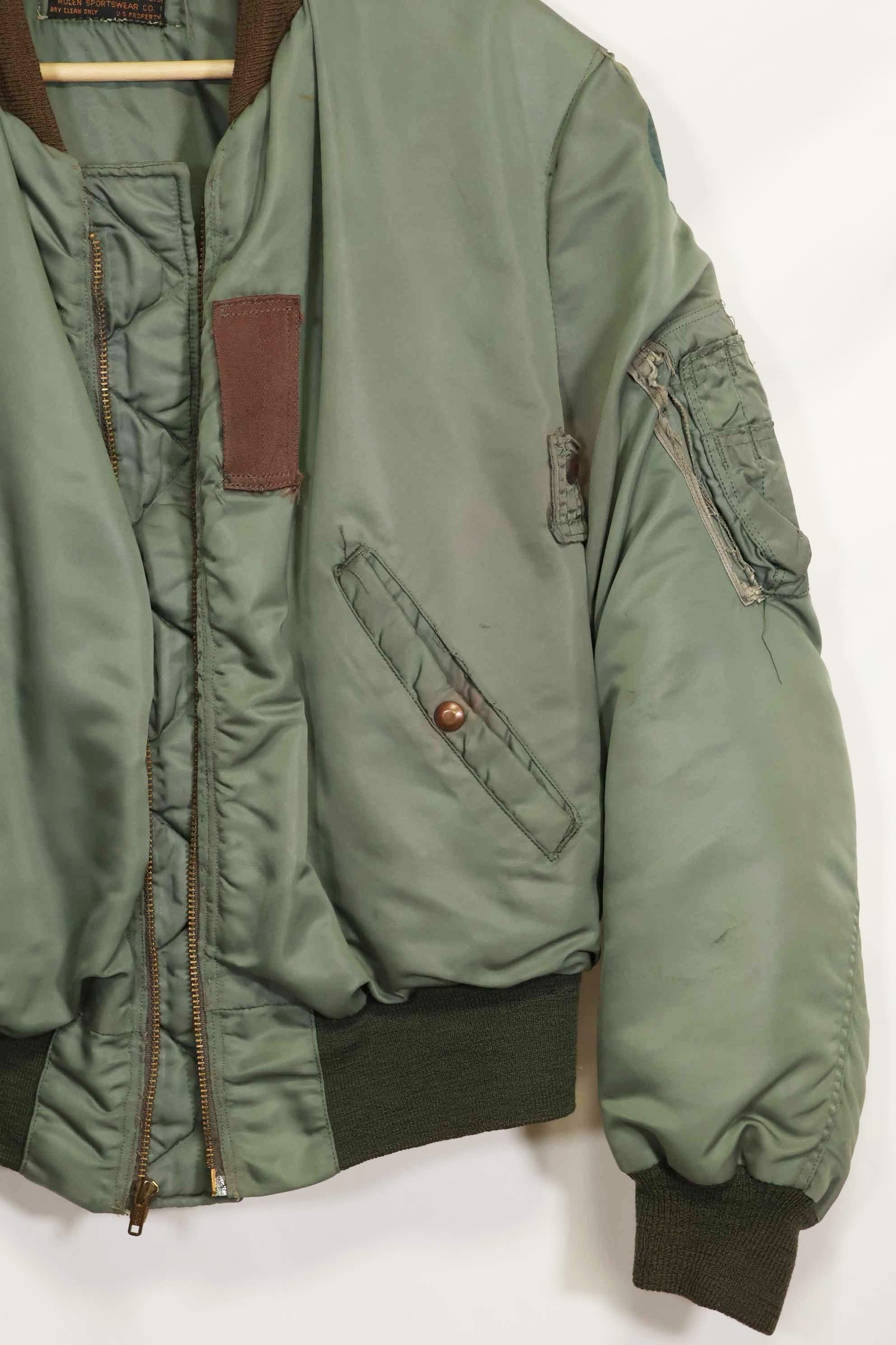 1950年代　アメリカ空軍　B-15D　リブ改造　フライトジャケット　サイズ 42　高高度用　中古品