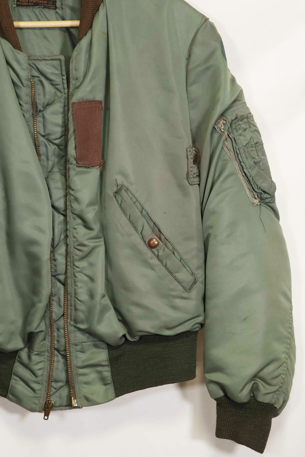 1950年代　アメリカ空軍　B-15D　リブ改造　フライトジャケット　サイズ 42　高高度用　中古品