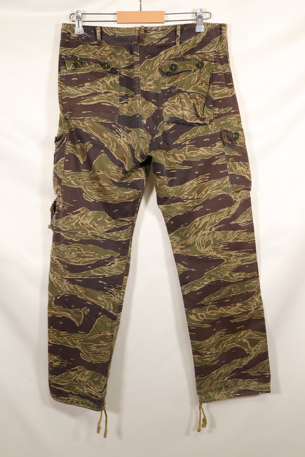 大阪 MASH製　A-M シルバータイガーストライプ　Asian カット　パンツ　中古品　退色あり