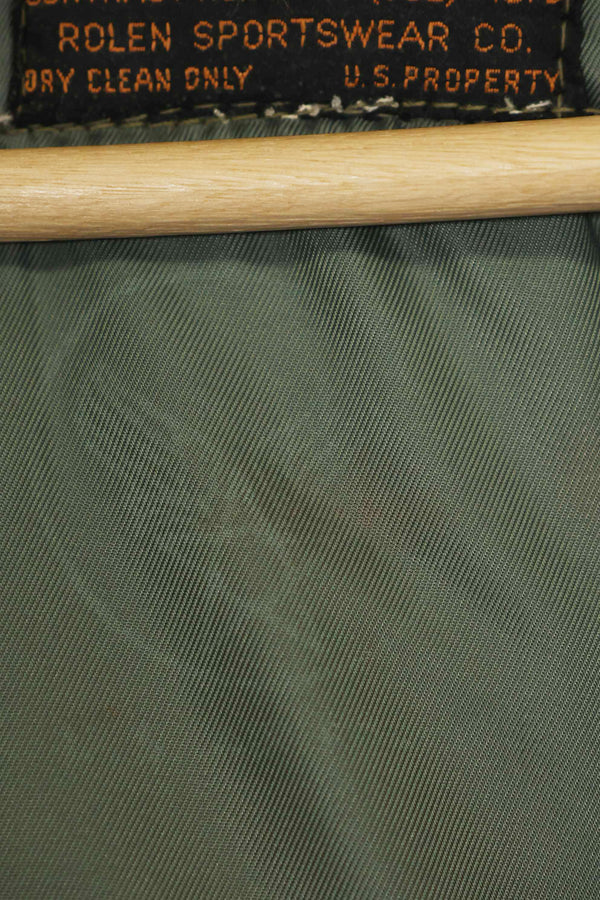 1950年代　アメリカ空軍　B-15D　リブ改造　フライトジャケット　サイズ 42　高高度用　中古品