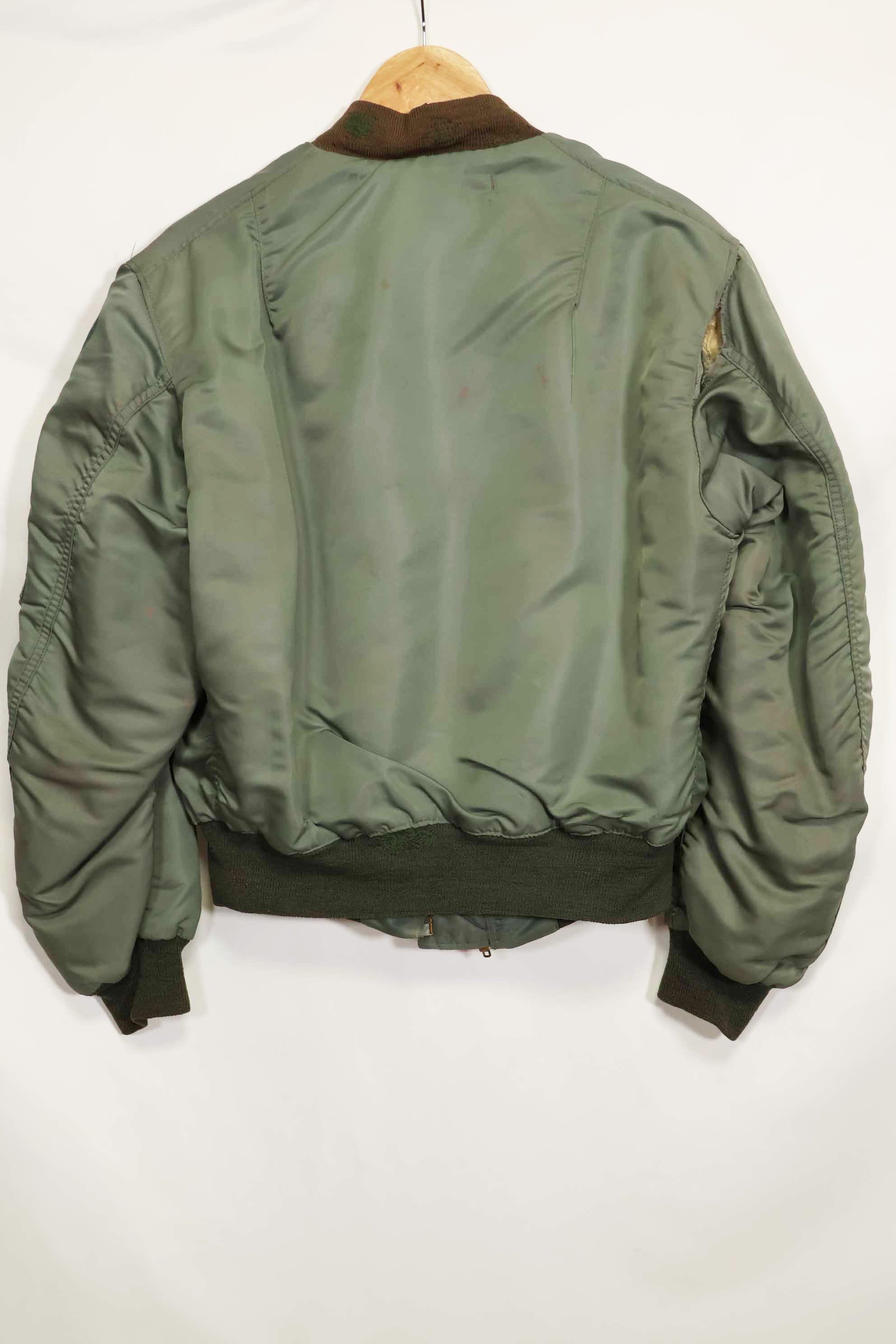 1950年代　アメリカ空軍　B-15D　リブ改造　フライトジャケット　サイズ 42　高高度用　中古品