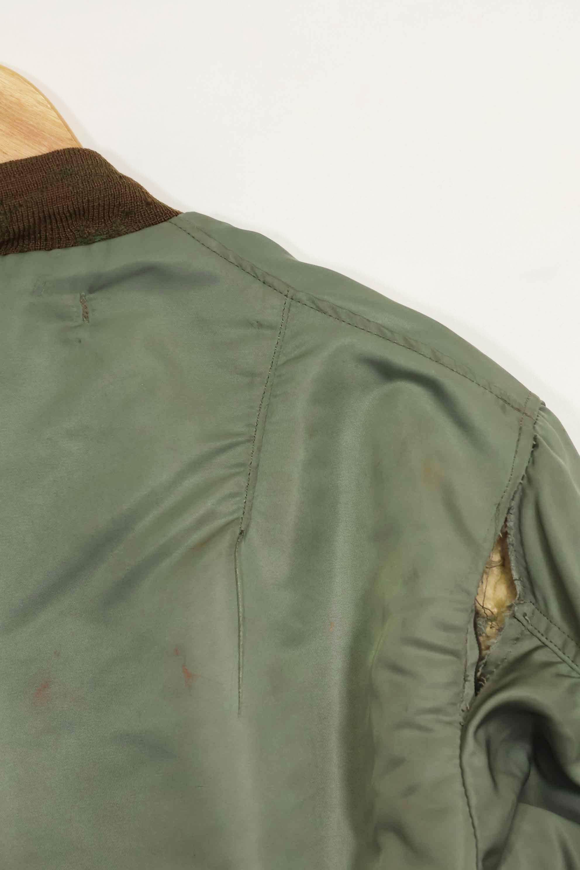 1950年代　アメリカ空軍　B-15D　リブ改造　フライトジャケット　サイズ 42　高高度用　中古品