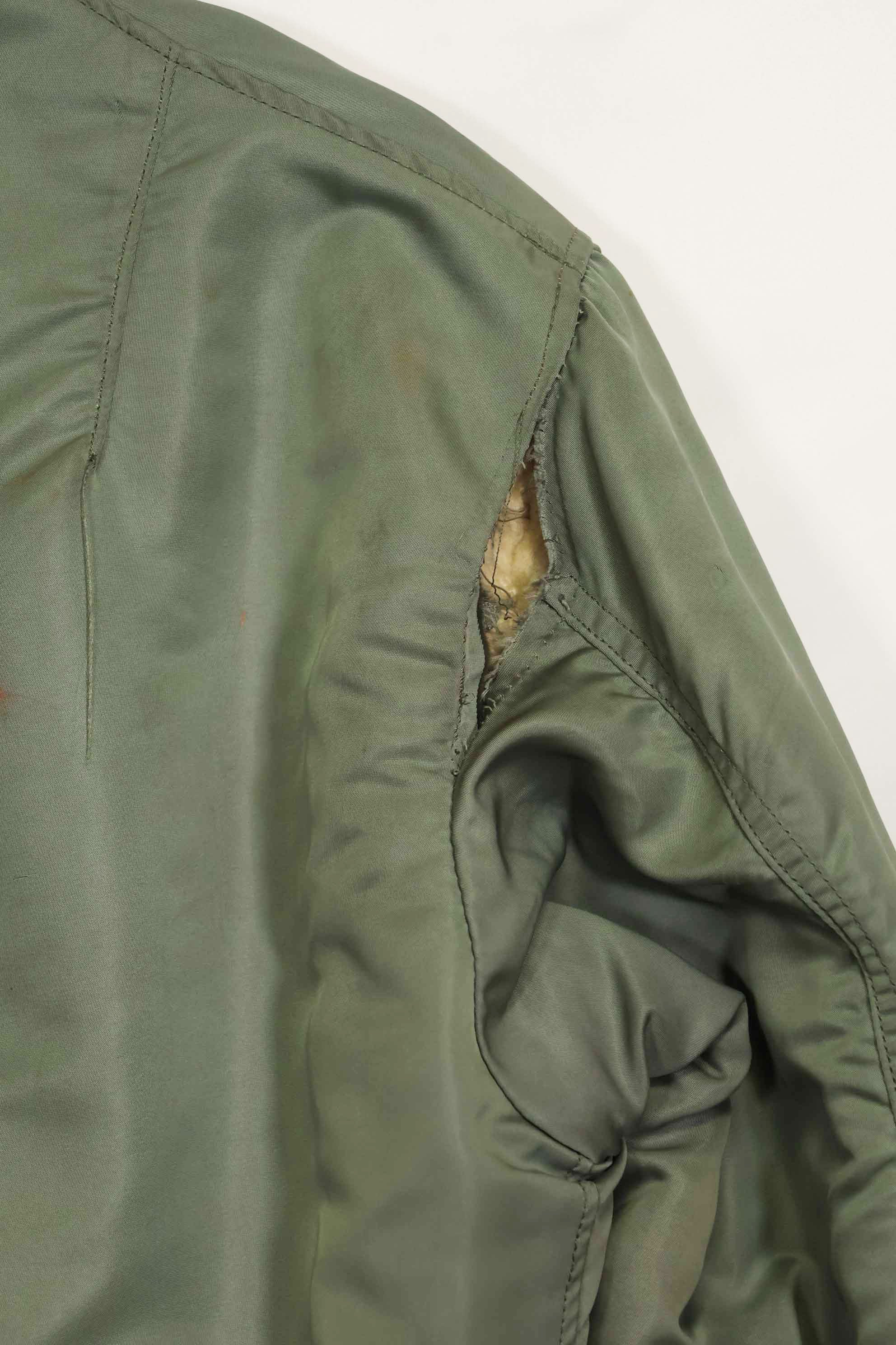 1950年代　アメリカ空軍　B-15D　リブ改造　フライトジャケット　サイズ 42　高高度用　中古品