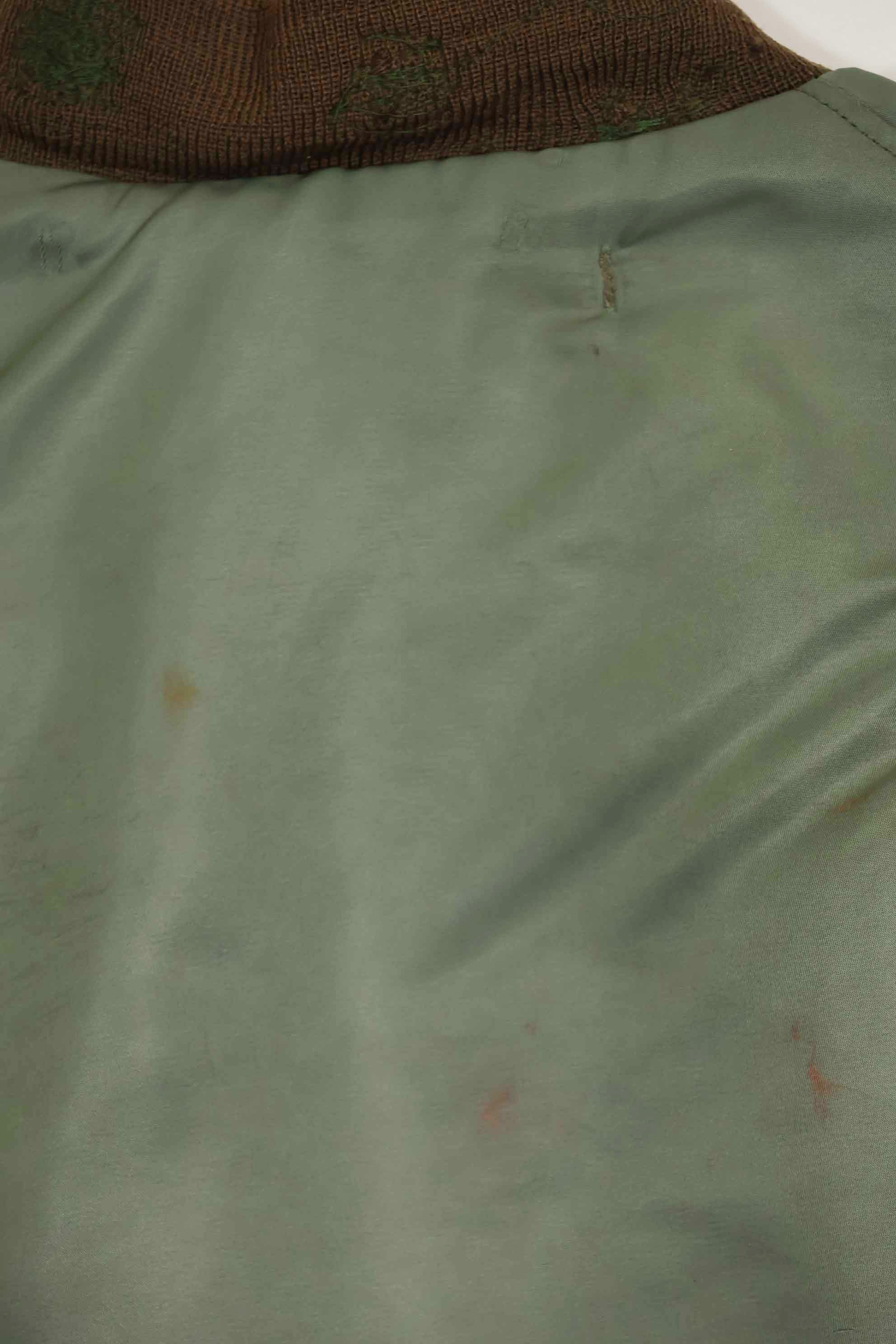 1950年代　アメリカ空軍　B-15D　リブ改造　フライトジャケット　サイズ 42　高高度用　中古品