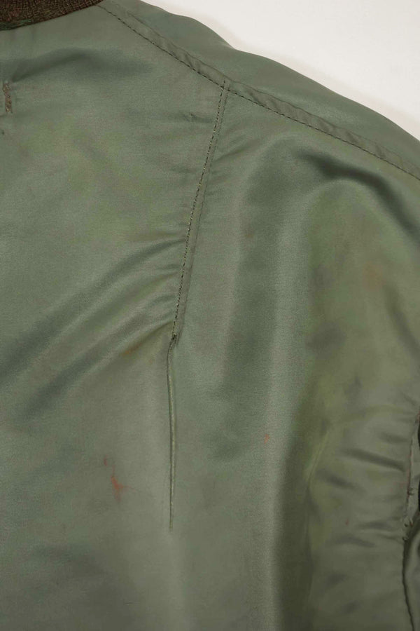 1950年代　アメリカ空軍　B-15D　リブ改造　フライトジャケット　サイズ 42　高高度用　中古品