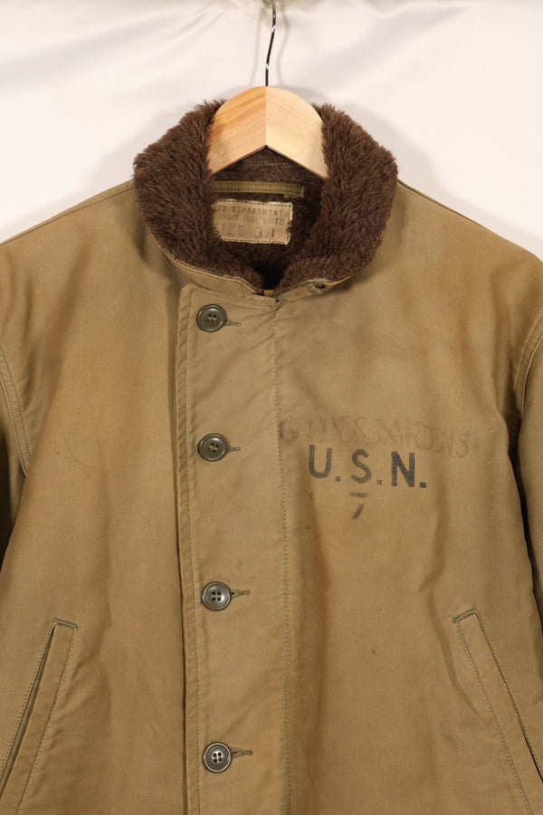 1940年代　サイズ38　WWII アメリカ海軍　N-1　デッキジャケット　中古品