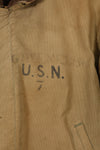1940年代　サイズ38　WWII アメリカ海軍　N-1　デッキジャケット　中古品