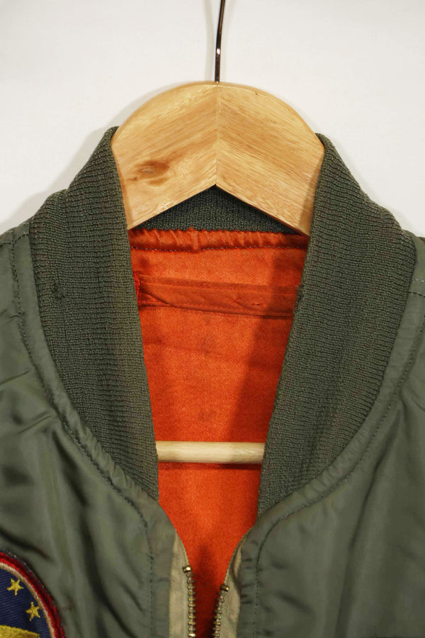 1969年契約　アメリカ空軍　L2-B　ライトゾーン　フライトジャケット　パッチ・階級章付　中古品