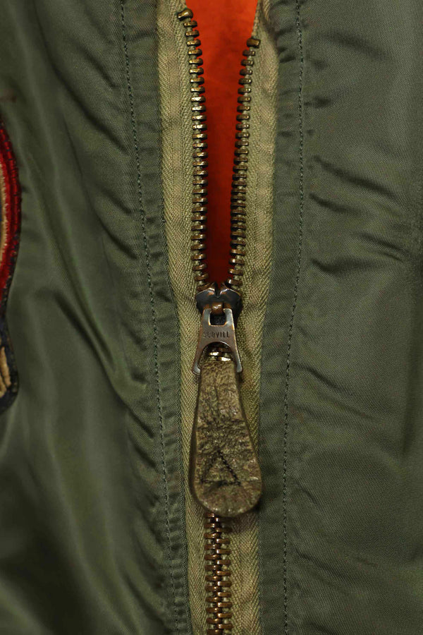 1969年契約　アメリカ空軍　L2-B　ライトゾーン　フライトジャケット　パッチ・階級章付　中古品