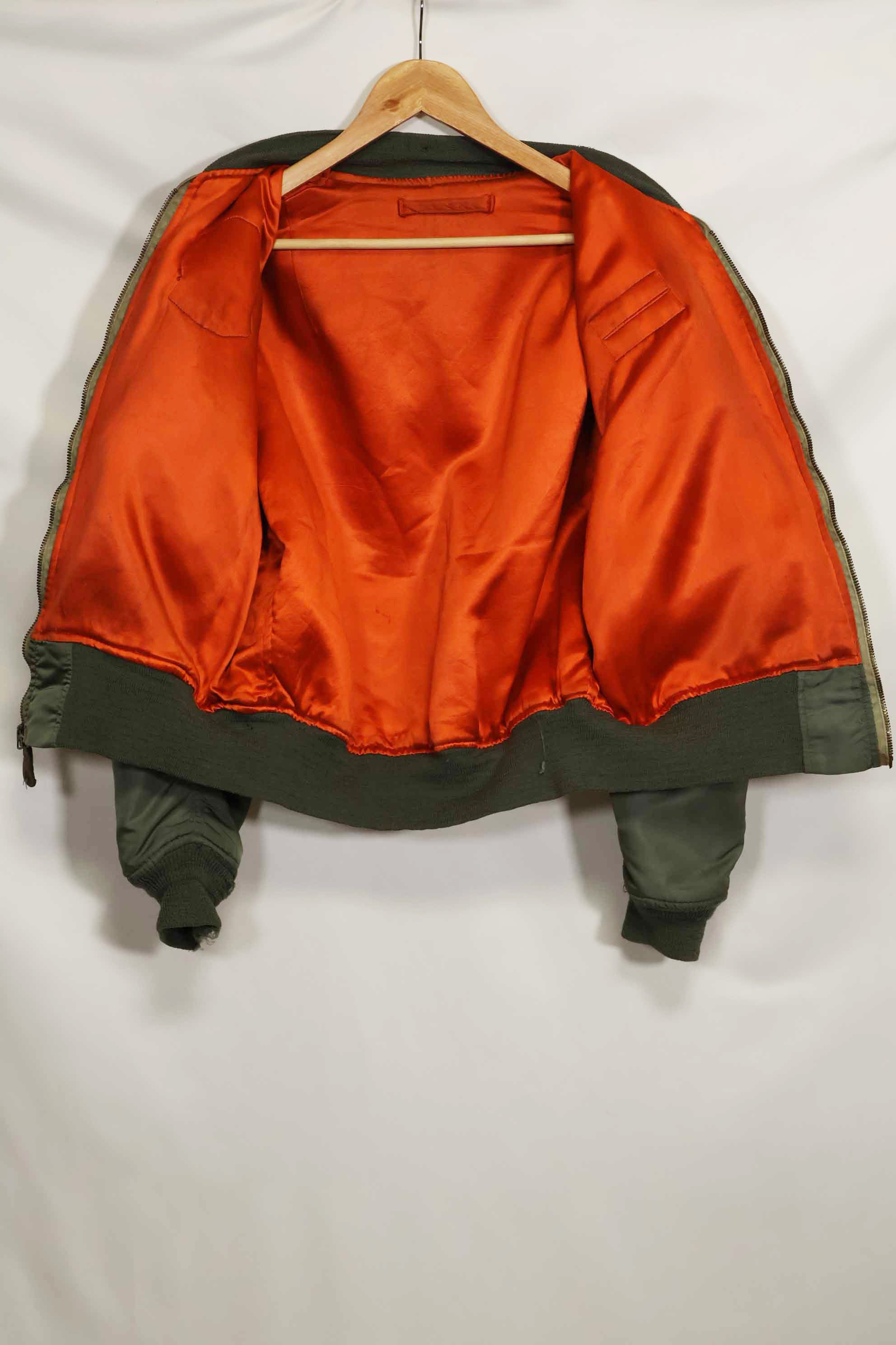 1969年契約　アメリカ空軍　L2-B　ライトゾーン　フライトジャケット　パッチ・階級章付　中古品