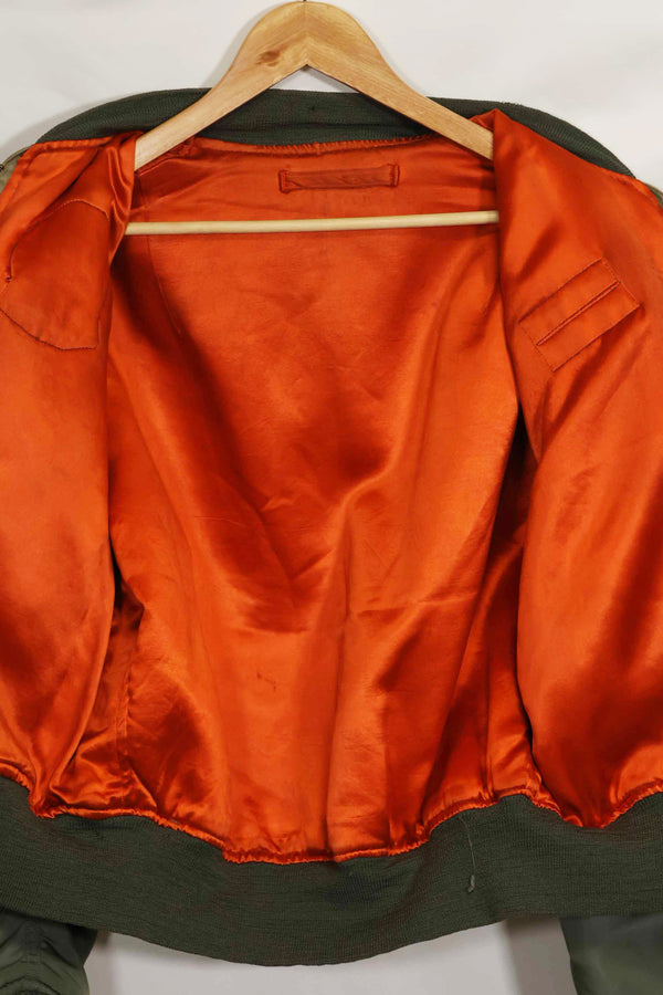 1969年契約　アメリカ空軍　L2-B　ライトゾーン　フライトジャケット　パッチ・階級章付　中古品