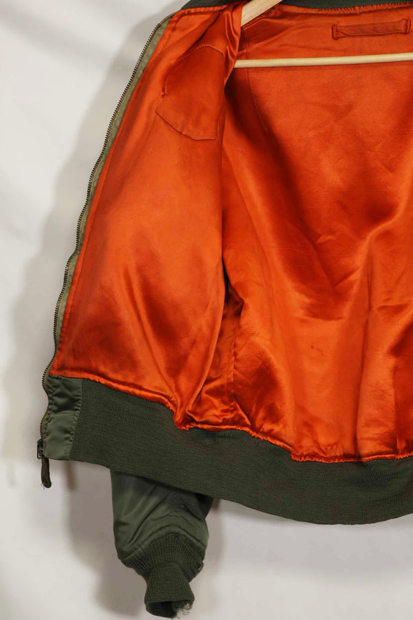 1969年契約　アメリカ空軍　L2-B　ライトゾーン　フライトジャケット　パッチ・階級章付　中古品