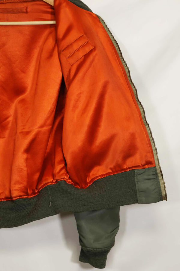 1969年契約　アメリカ空軍　L2-B　ライトゾーン　フライトジャケット　パッチ・階級章付　中古品