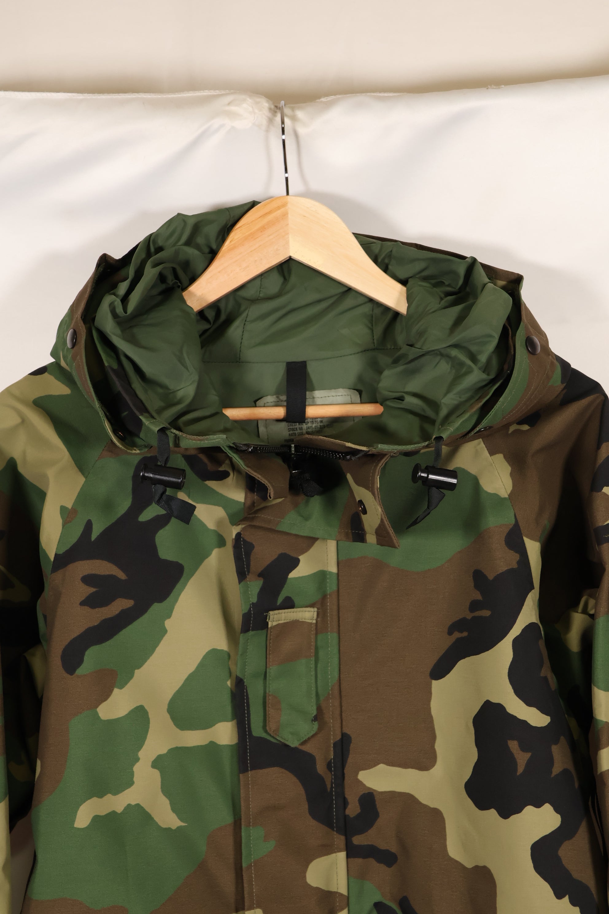 2004年会計　X-S-S　アメリカ軍　ウッドランド迷彩　ECWCS　Gen1 ゴアテックス　後期型　中古品