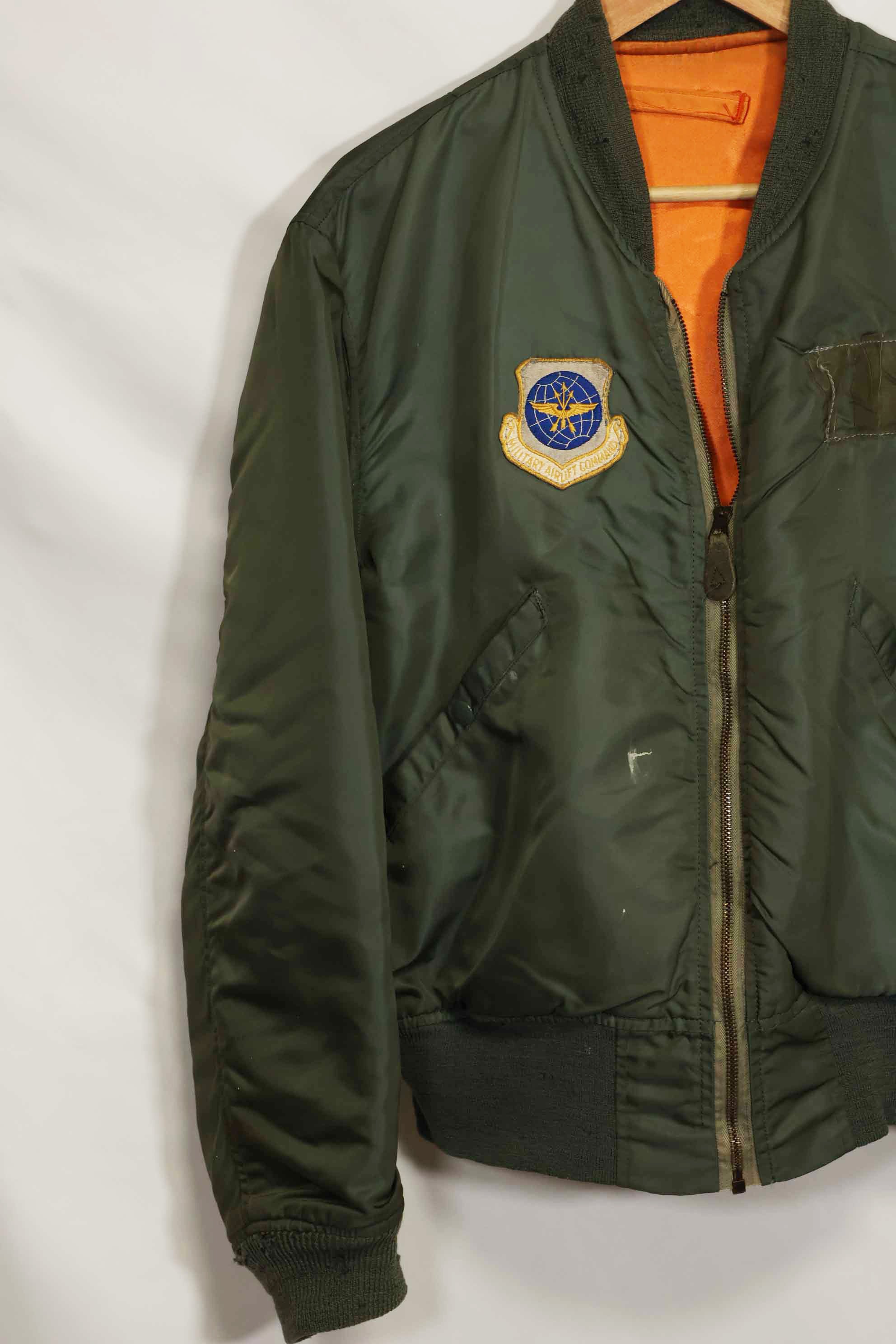 1968年契約　アメリカ空軍　L2-B ライトゾーン　フライトジャケット　Largeサイズ　中古品