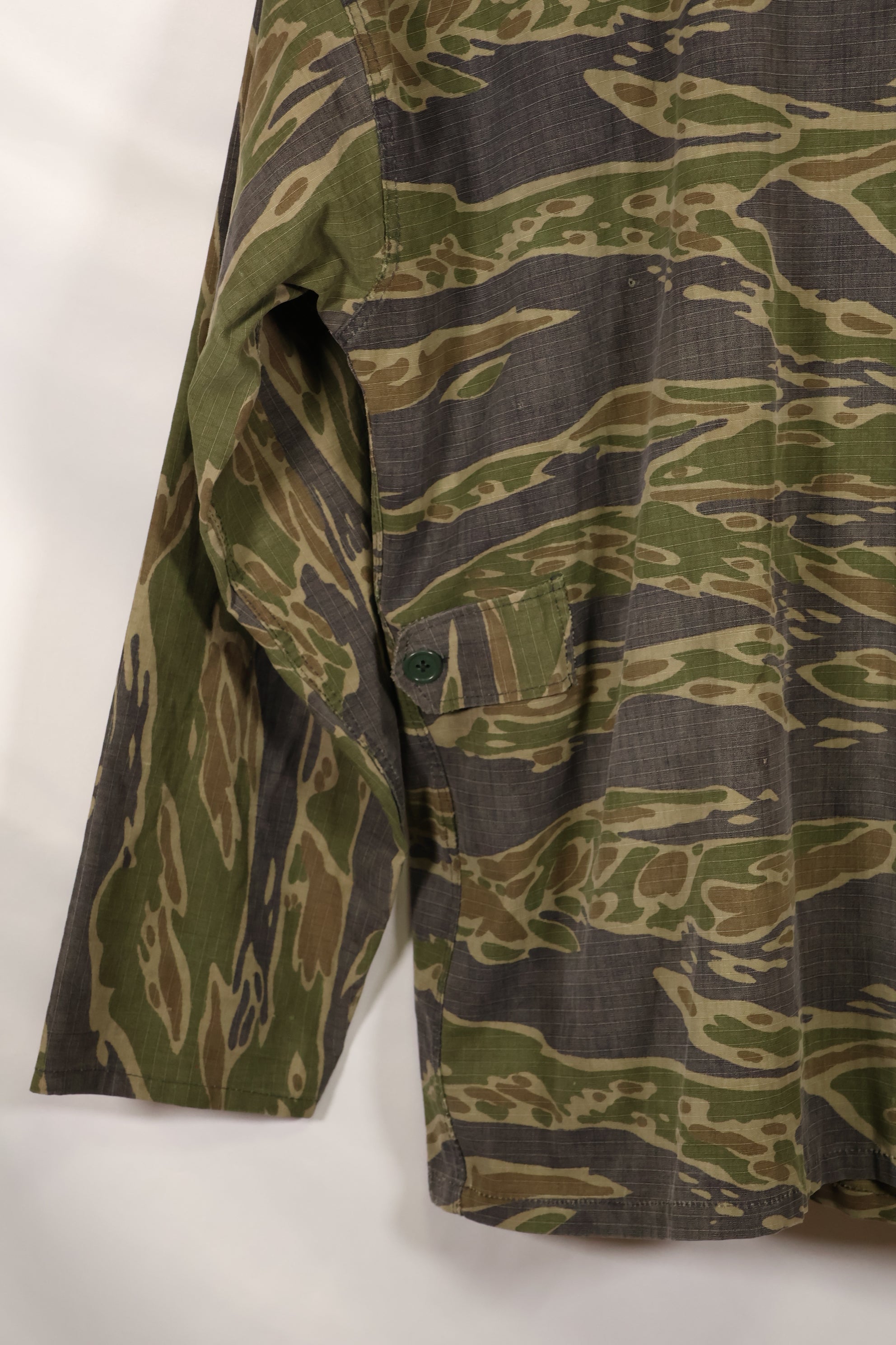 1970年代　南ベトナム海兵隊　タイガーストライプ　シャツ　VNMC 後期 リップストップパターン　中古品　