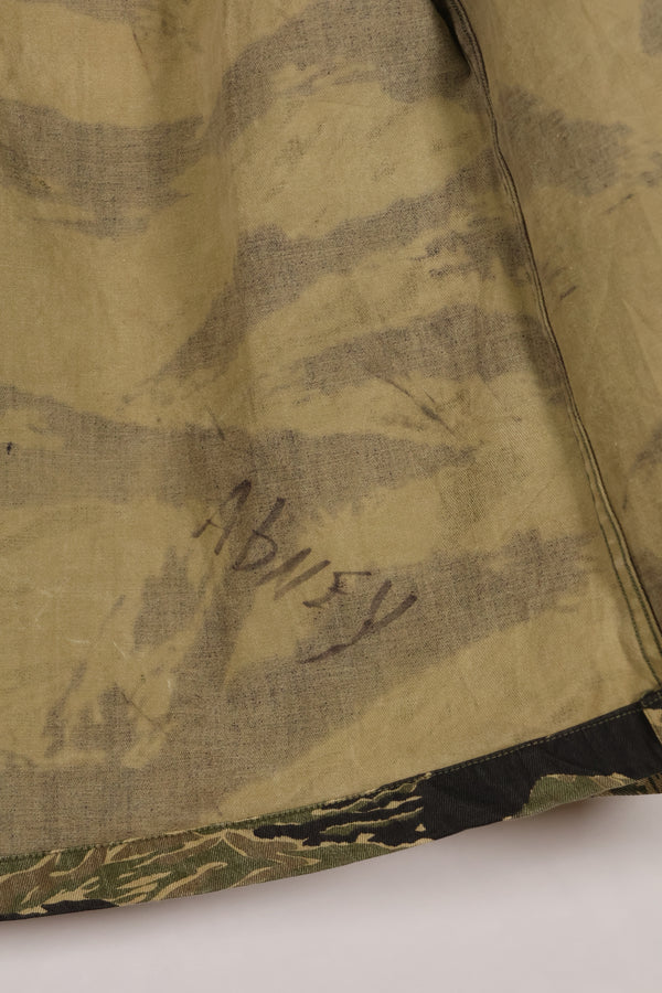 実物　US-S　沖縄タイガー　タイガーストライプ　USカットシャツ　日本本土縫製　中古品