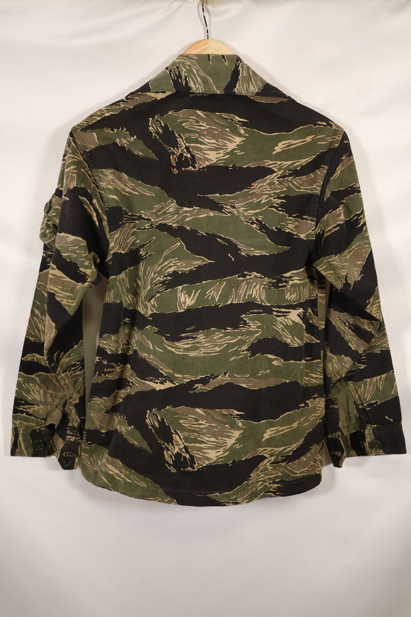 実物　US-S　沖縄タイガー　タイガーストライプ　USカットシャツ　日本本土縫製　中古品