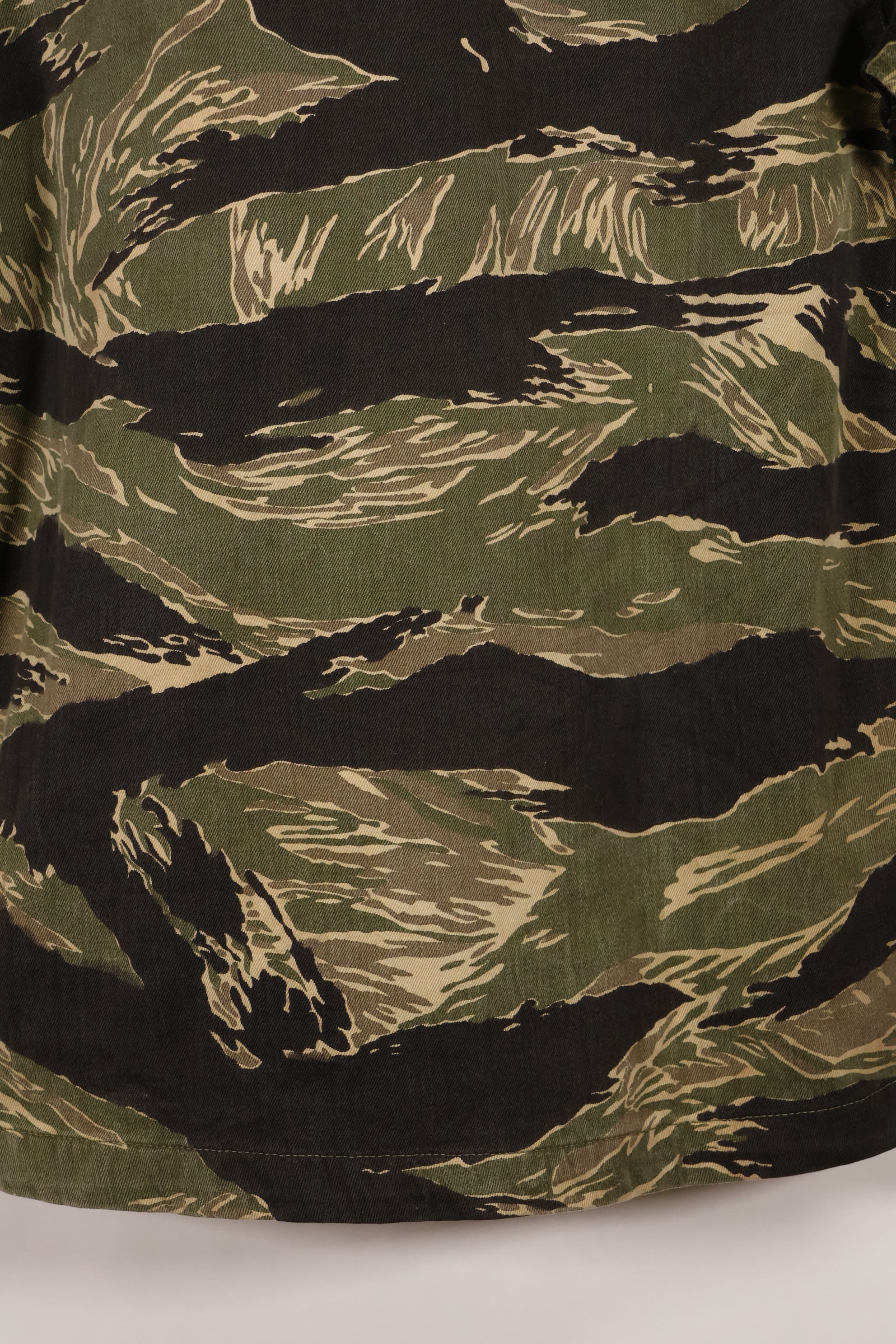 実物　US-S　沖縄タイガー　タイガーストライプ　USカットシャツ　日本本土縫製　中古品